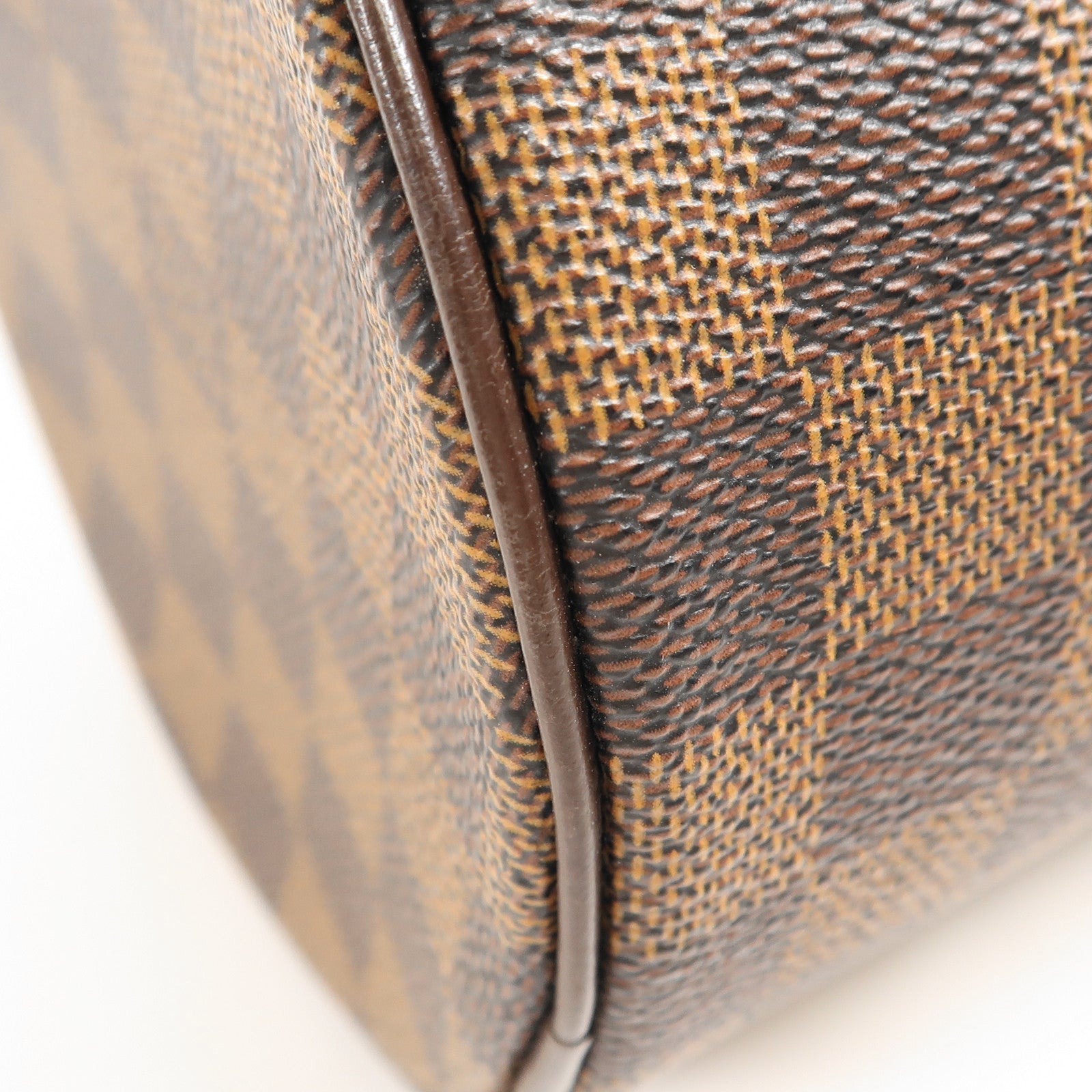 LOUIS VUITTON Damier Papillon PM金扣手挽袋