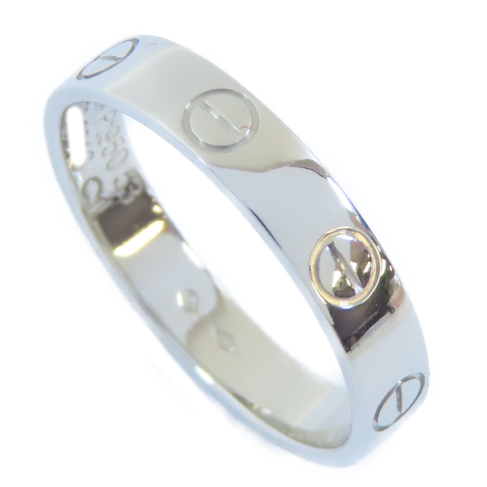 CARTIER 【激減優惠】PT950白金Love Wedding Band Ring戒指Cartier#53/US#6.5