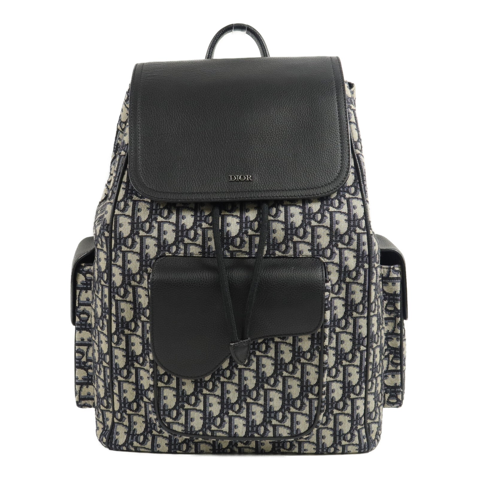 Dior 帆布/牛皮皮革Saddle Backpack背包