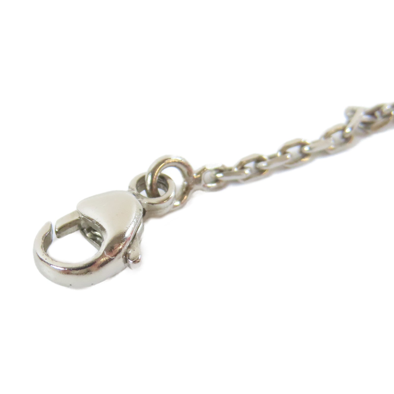 HERMES 金屬Pop H Nceklace Large項鍊櫻花粉色/銀色#40cm