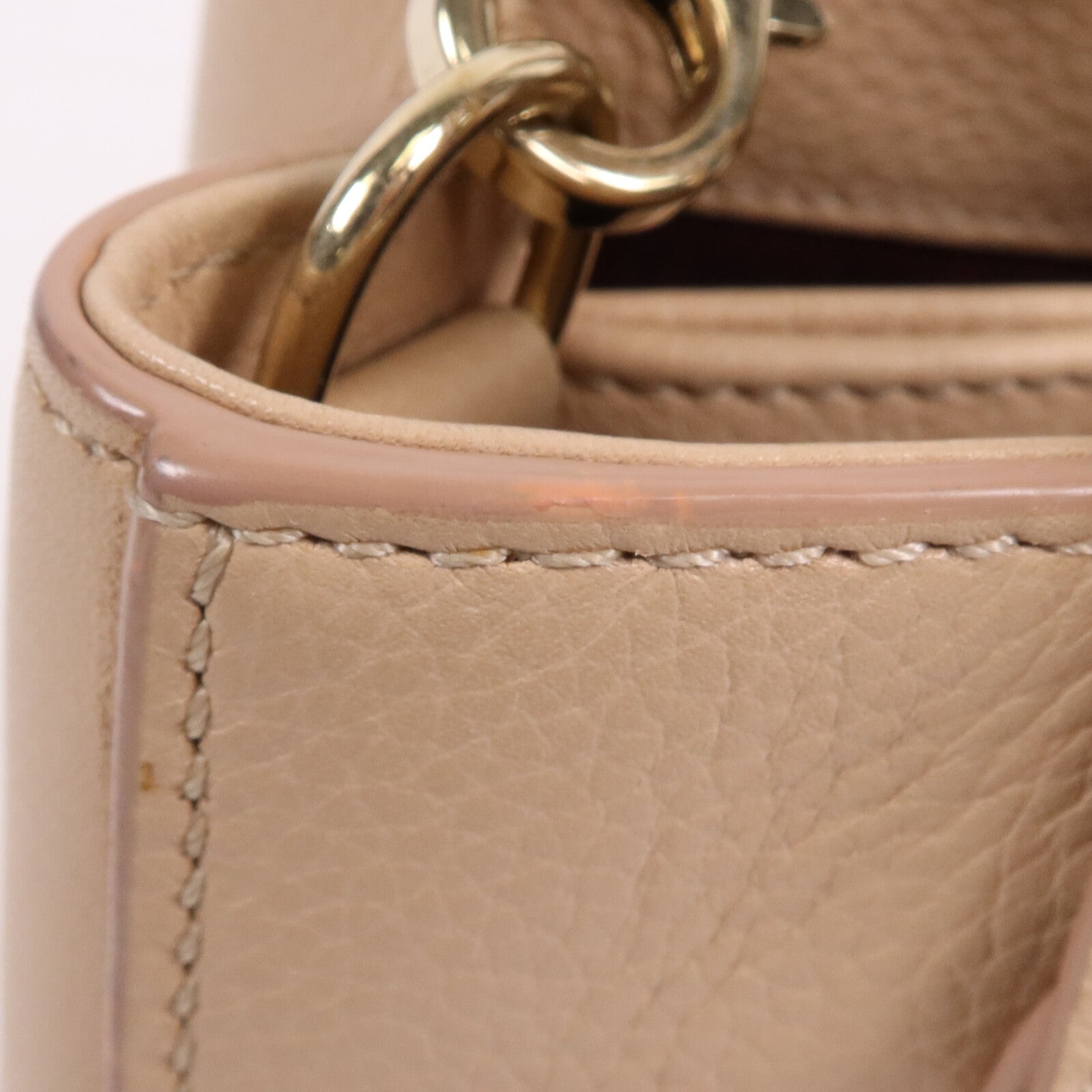 CHANEL 牛皮皮革2 Way Shoulder Bag金扣手挽肩背兩用袋