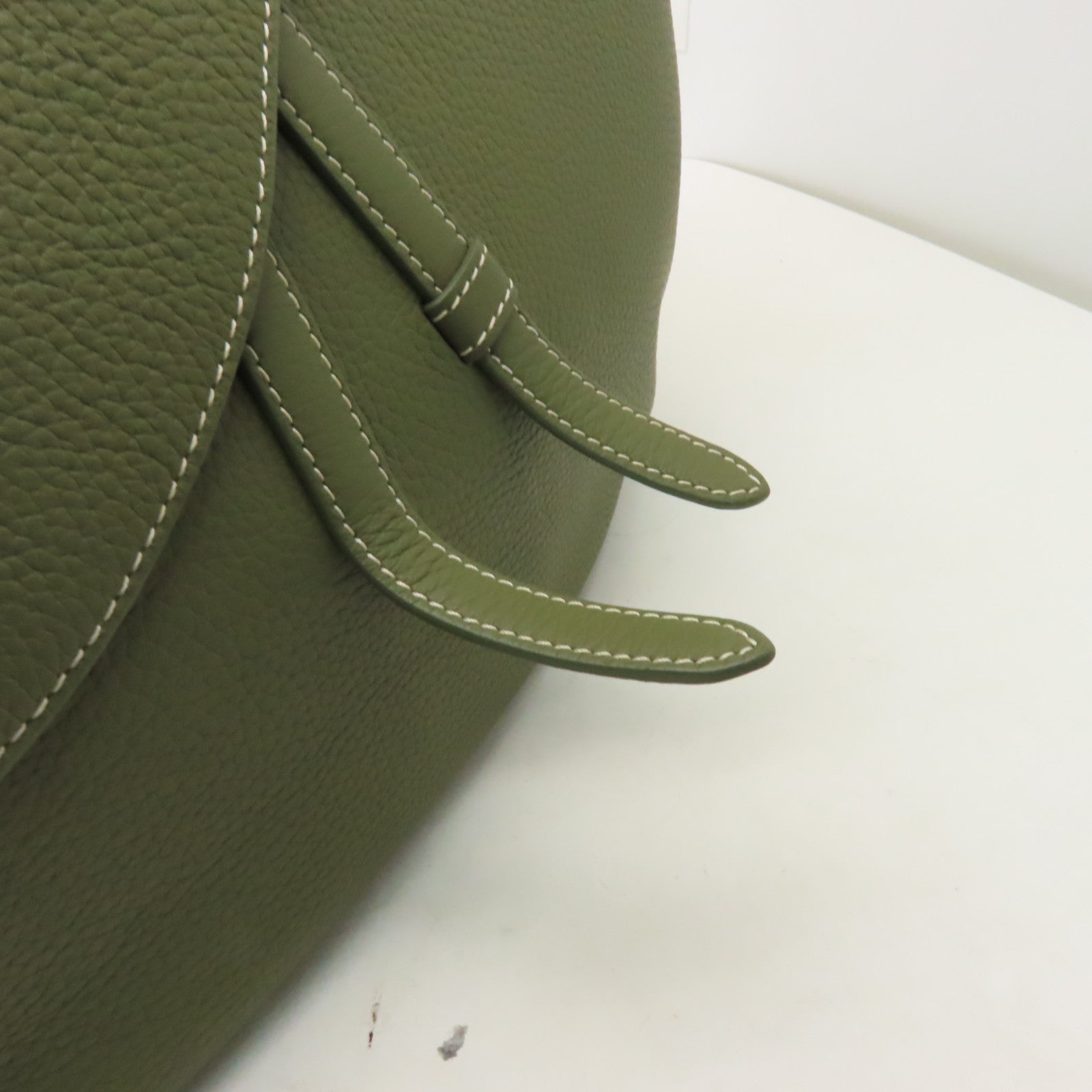 Dior 【激減優惠】牛皮皮革2way Shoulder Bag銀扣手挽肩背兩用袋卡其色