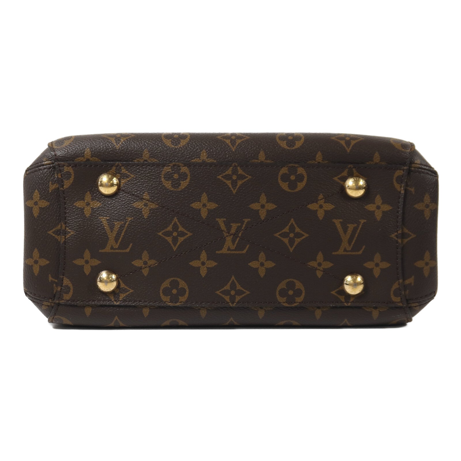 LOUIS VUITTON Monogram Montaigne BB金扣手挽肩背兩用袋棕色