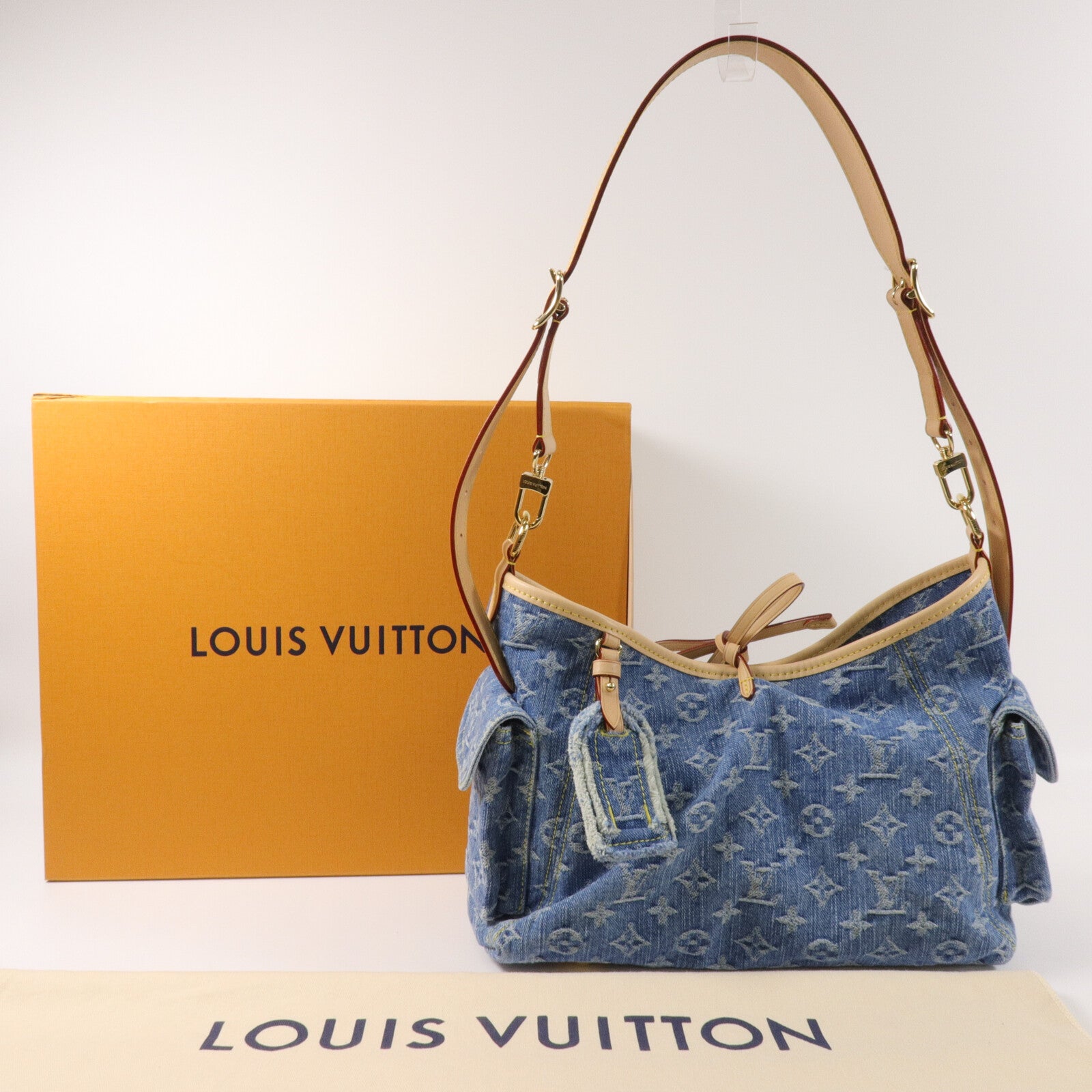 LOUIS VUITTON 牛仔布Carryall Cargo PM肩背袋