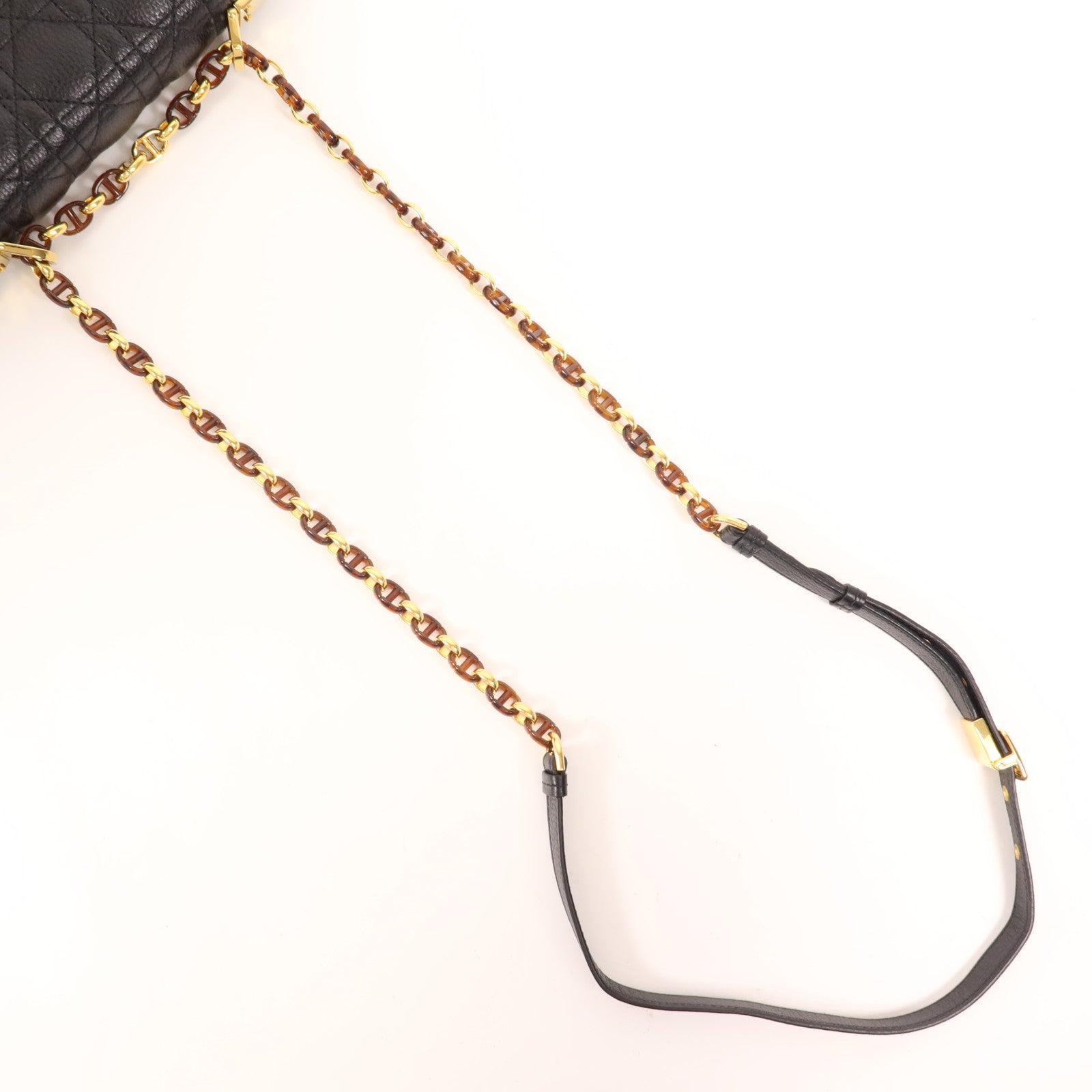 Dior 羊皮皮革Caro Small金扣肩背袋