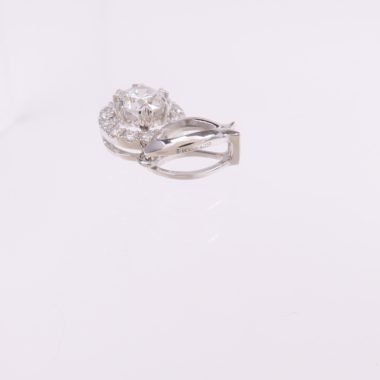 JEWELRY 18K白金Diamond Pendant Top鑽石吊墜