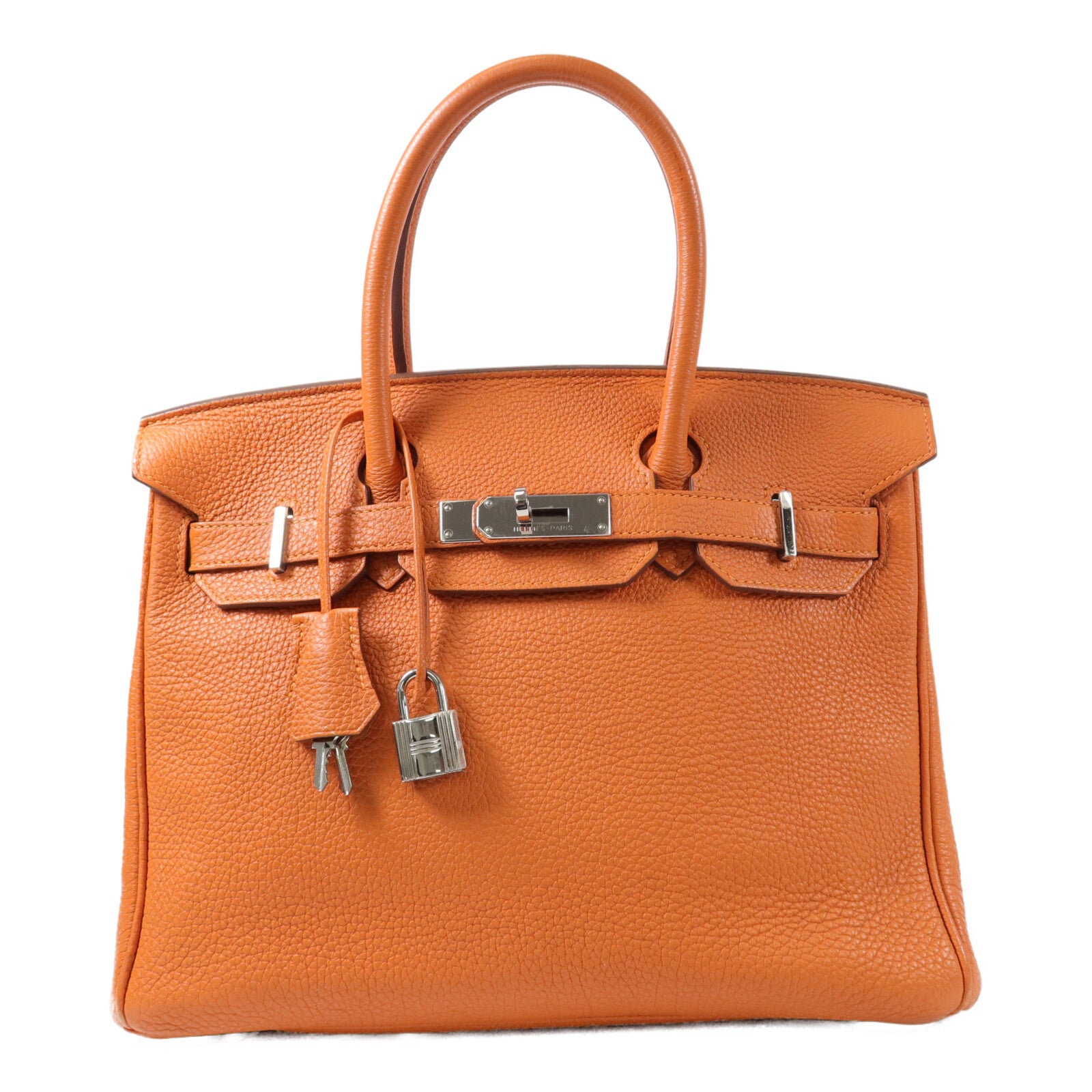 HERMES Togo皮革Birkin 30手挽袋Orange