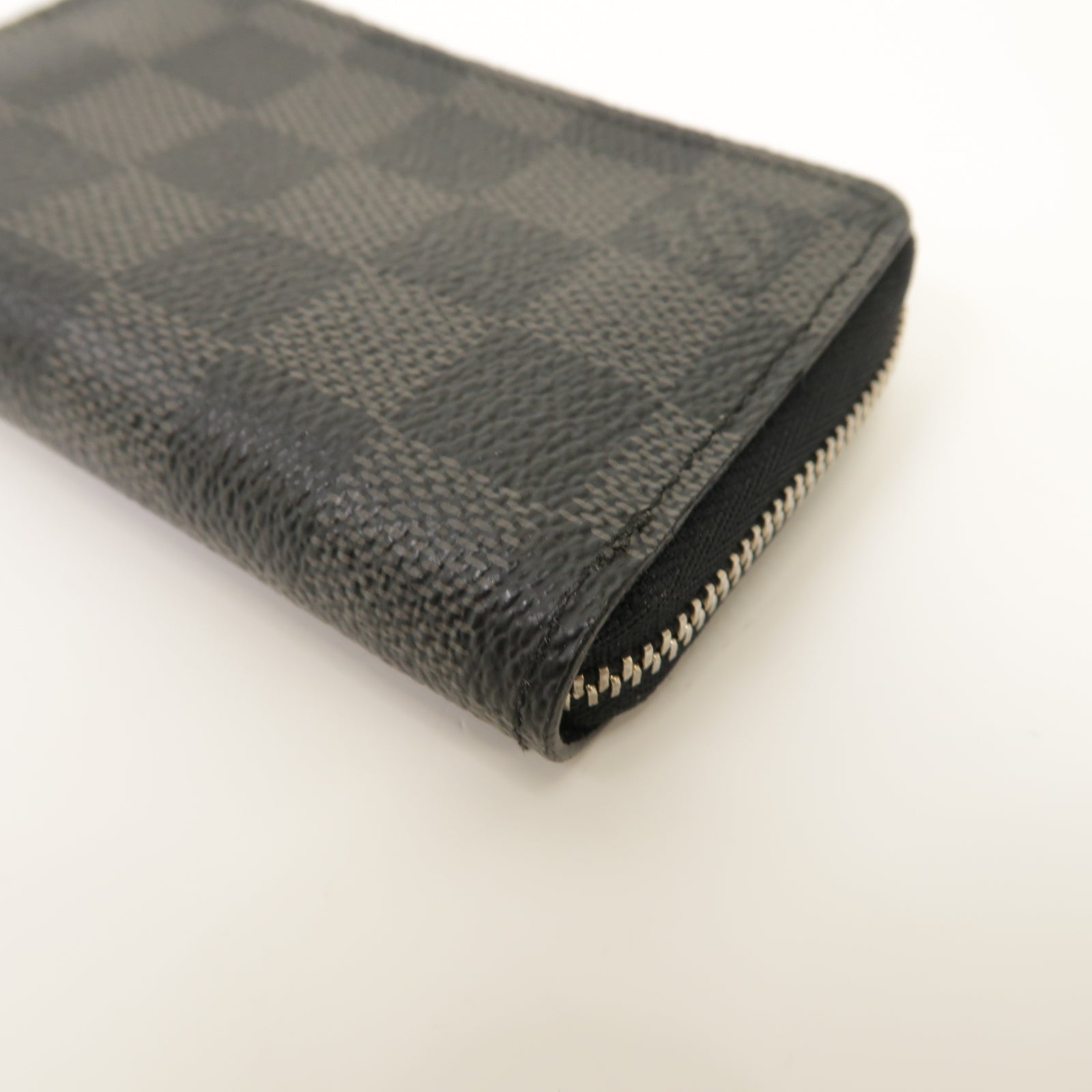 LOUIS VUITTON 【清倉大減價】Damier Graphite Card Case银扣卡片套黑色