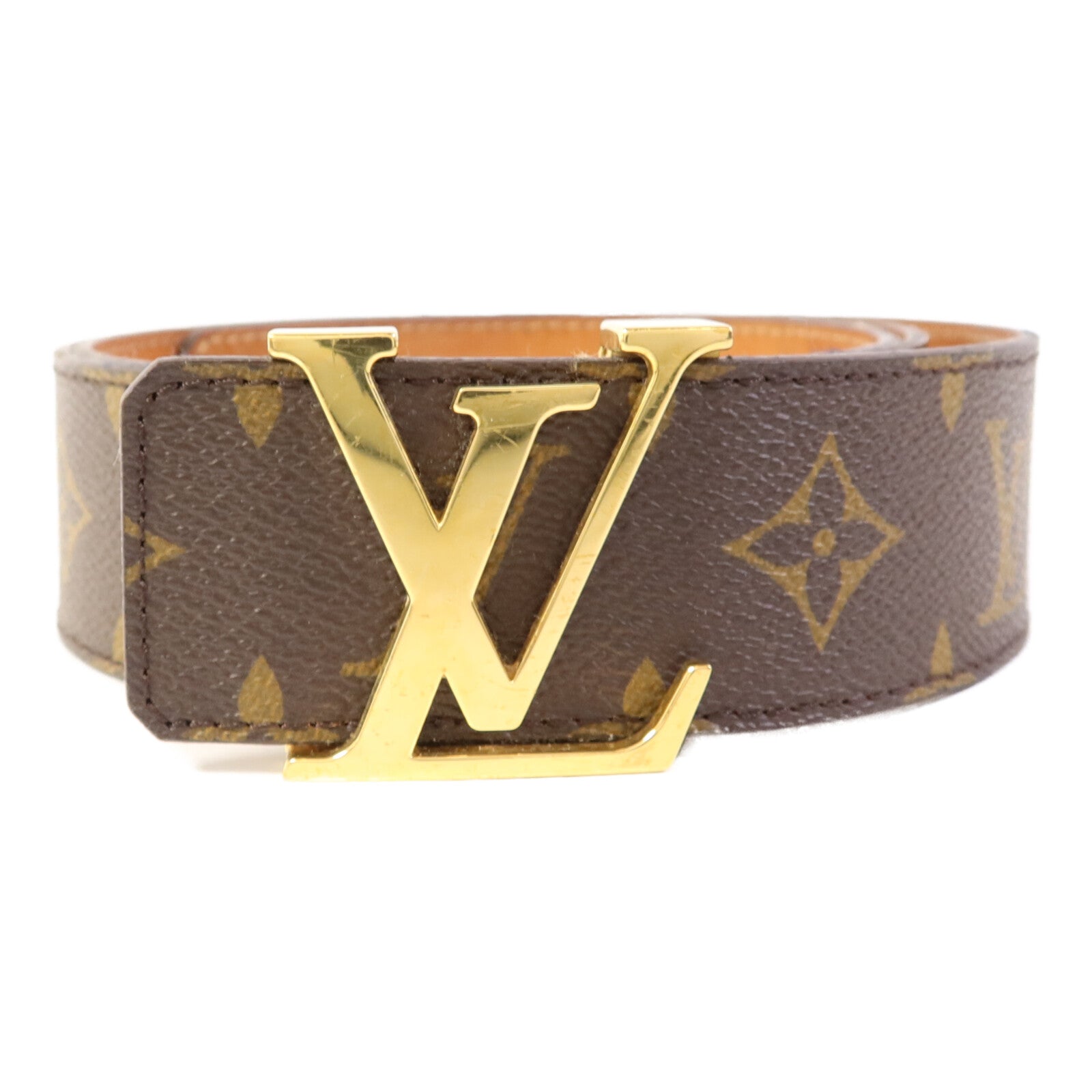 LOUIS VUITTON Monogram Belt金扣皮帶