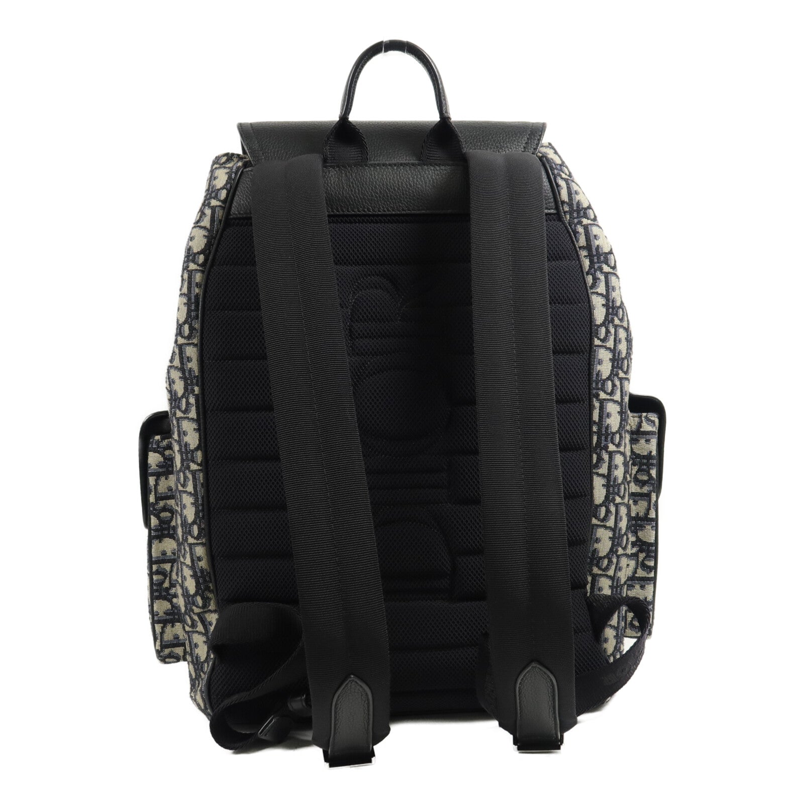Dior 帆布/牛皮皮革Saddle Backpack背包