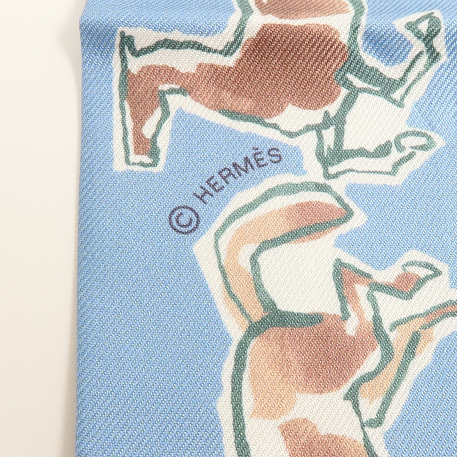 HERMES 絲質Twilly絲巾