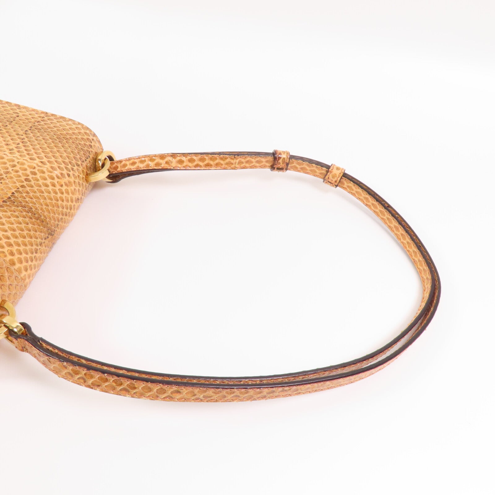 GUCCI 【激減優惠】蛇皮皮革Hand Bag金扣手挽袋