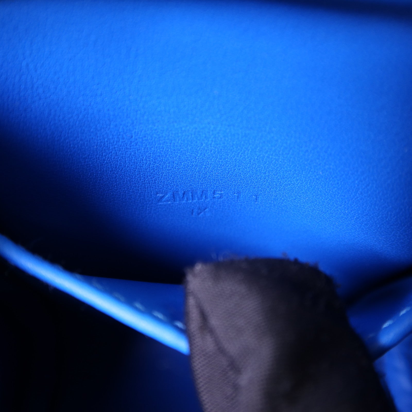 HERMES Clemence皮革Mini Lindy銀扣手挽肩背兩用袋Bleu Hydra