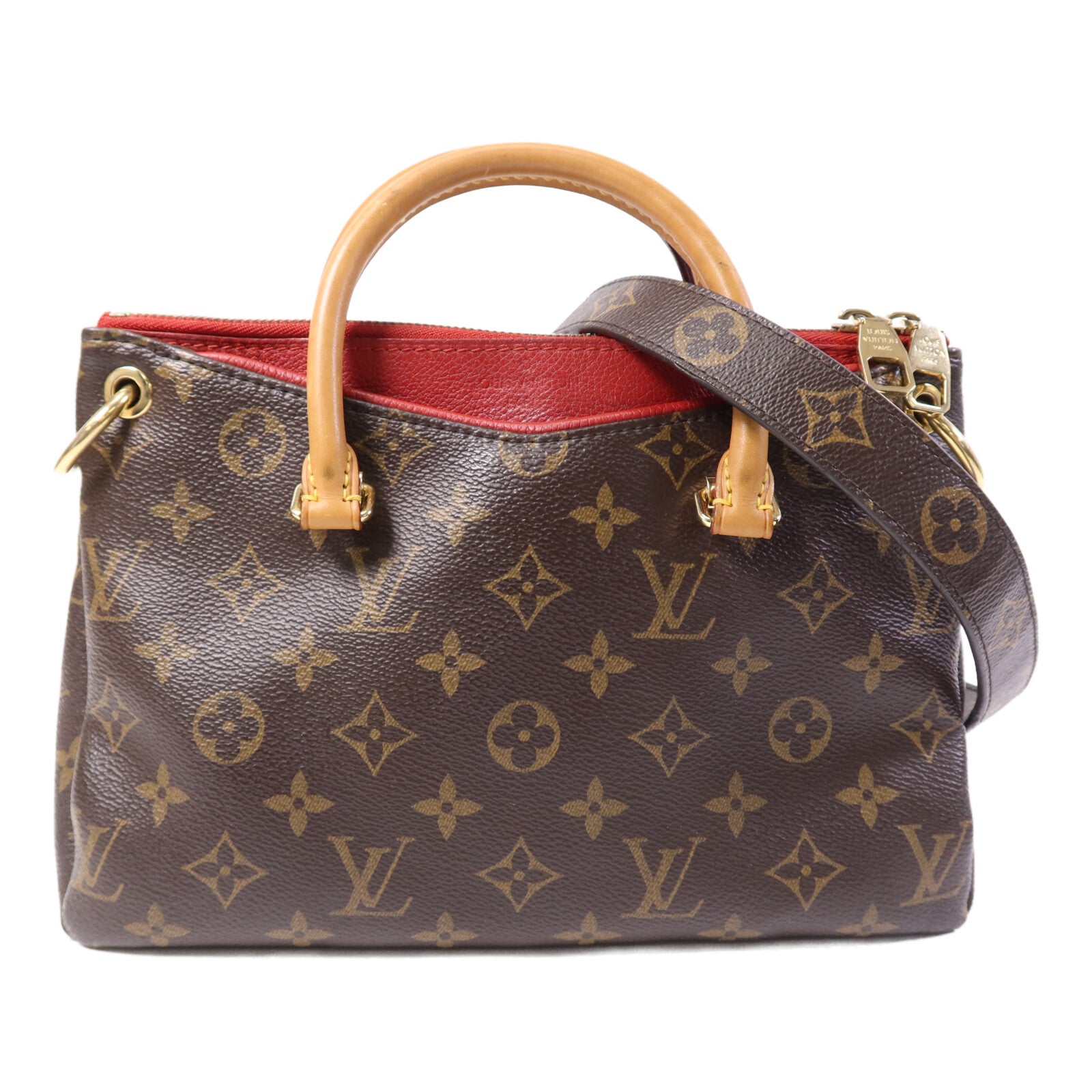 LOUIS VUITTON Monogram Pallas BB金扣手挽肩背兩用袋