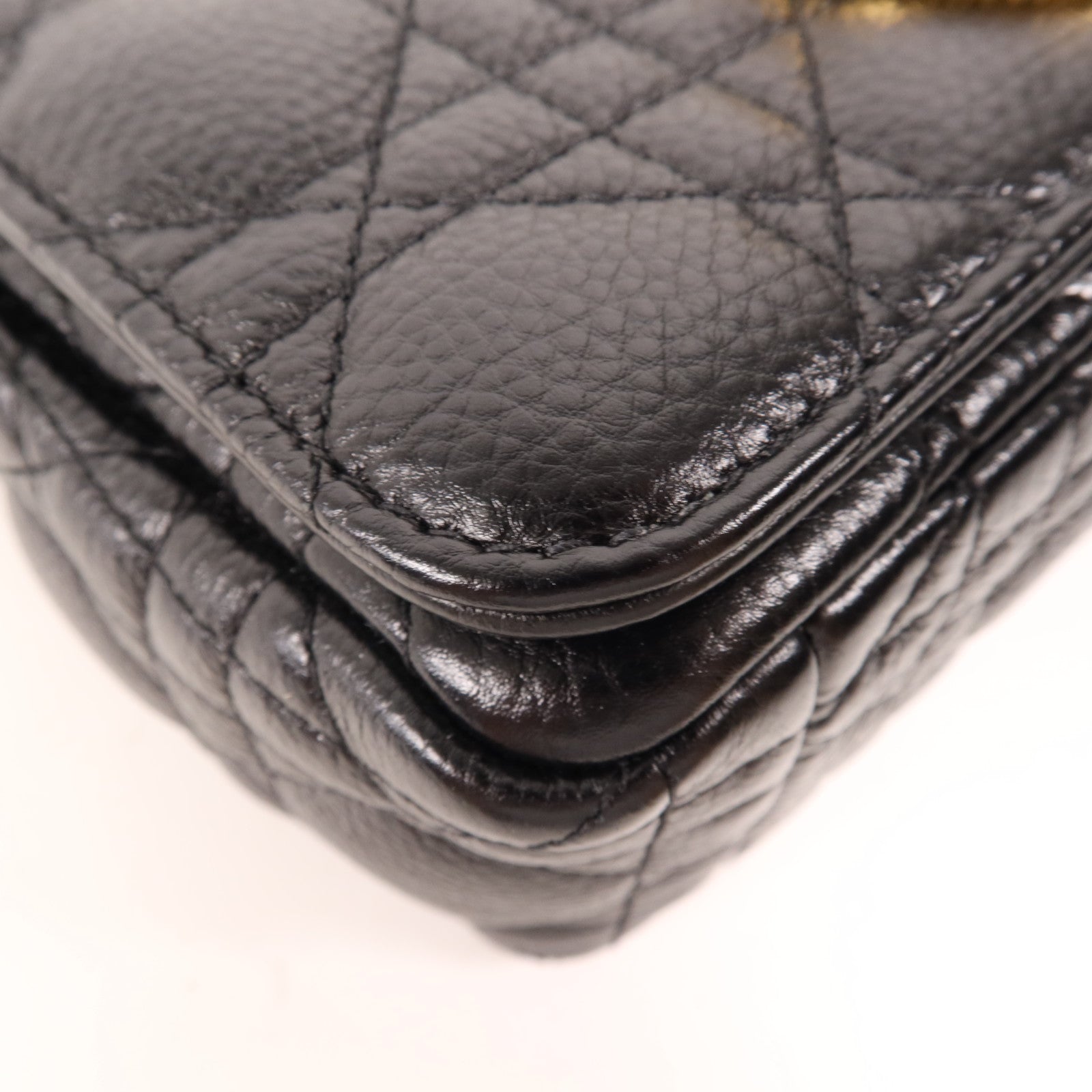 Dior 羊皮皮革Caro Small金扣肩背袋