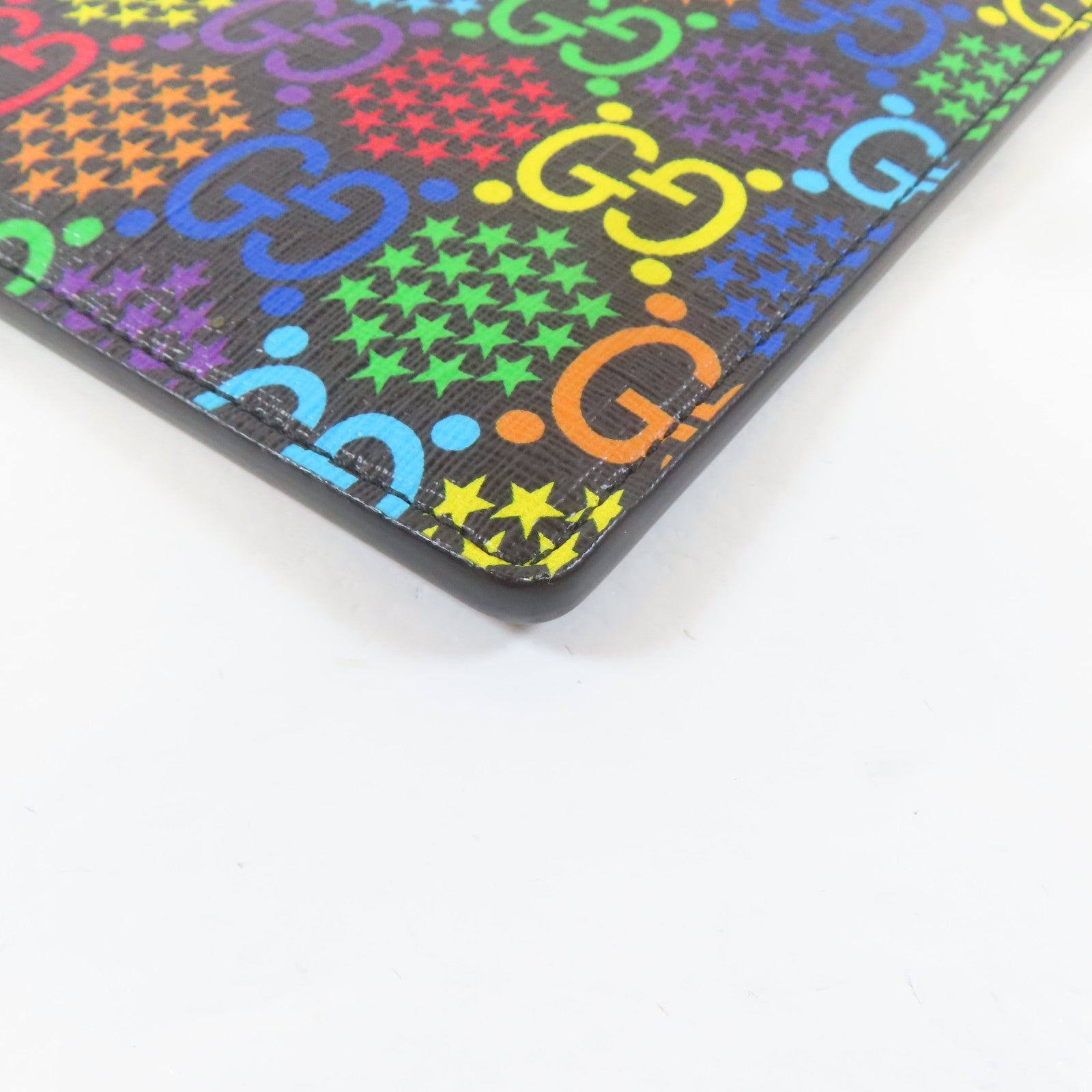 GUCCI 【激減優惠】塗層帆布Clutch Bag銀扣手拿包黑色/彩色