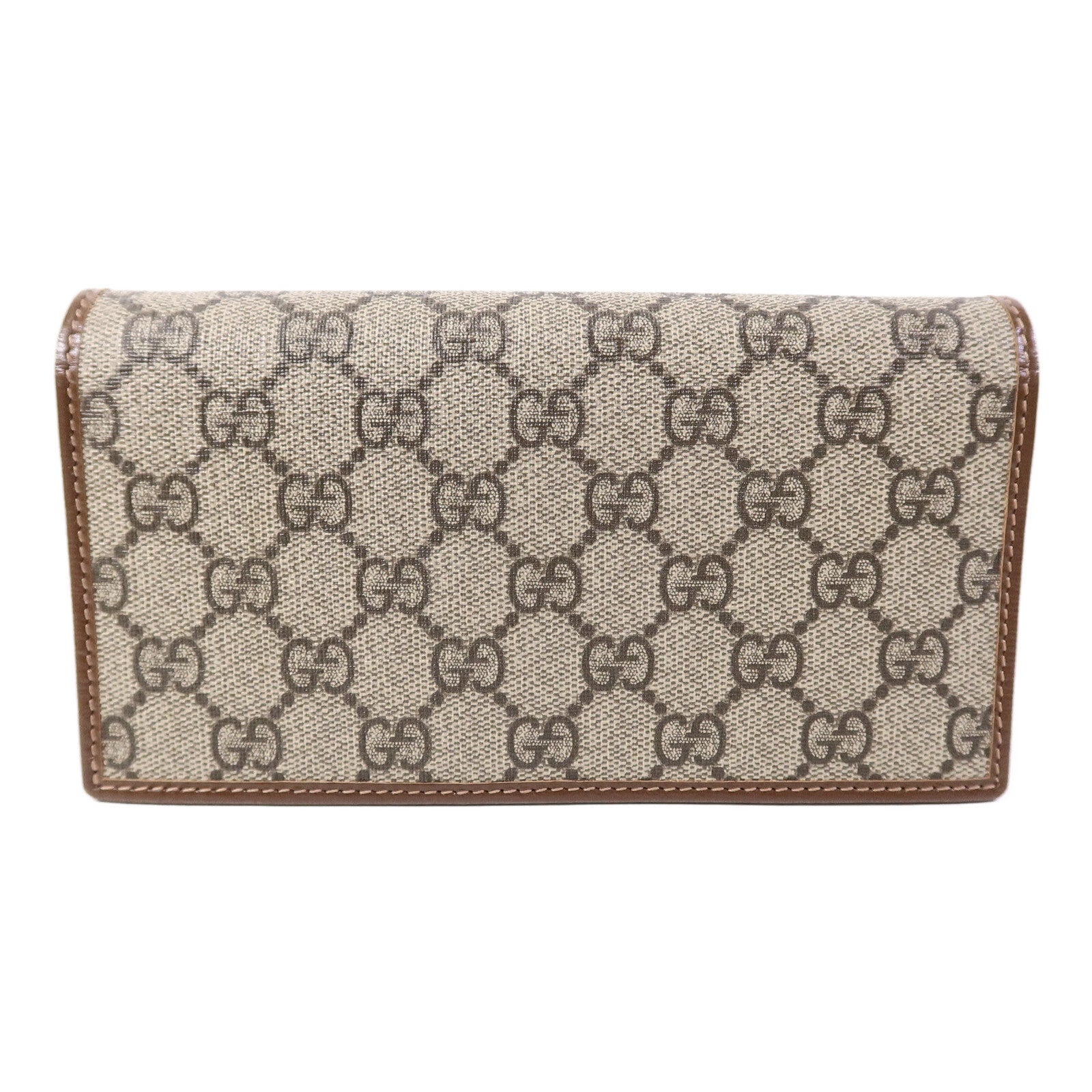 GUCCI 塗層帆布Horsebit1955 Wallet with Chain鏈帶肩背袋