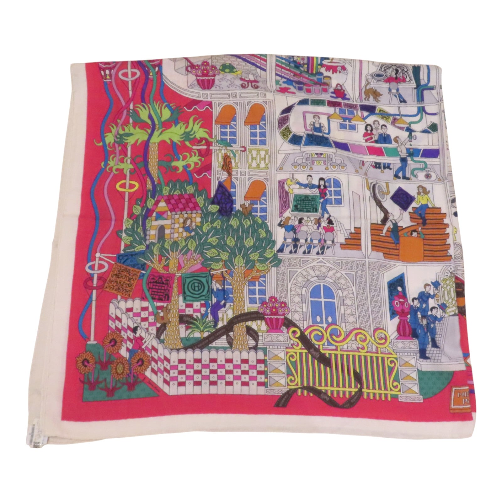 HERMES 羊絨/絲質Scarf絲巾