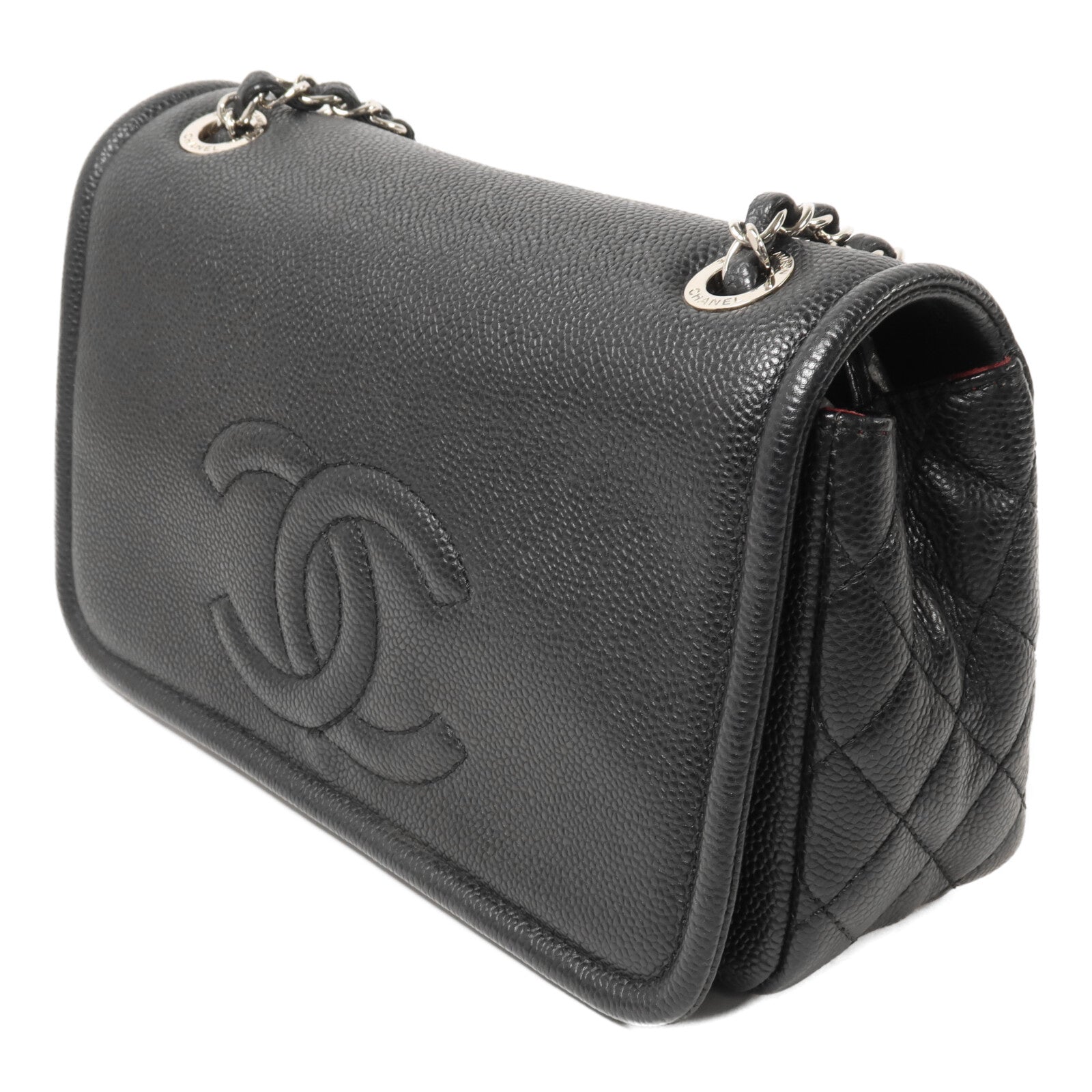 CHANEL 牛皮皮革Chain Shoulder鏈帶肩背袋