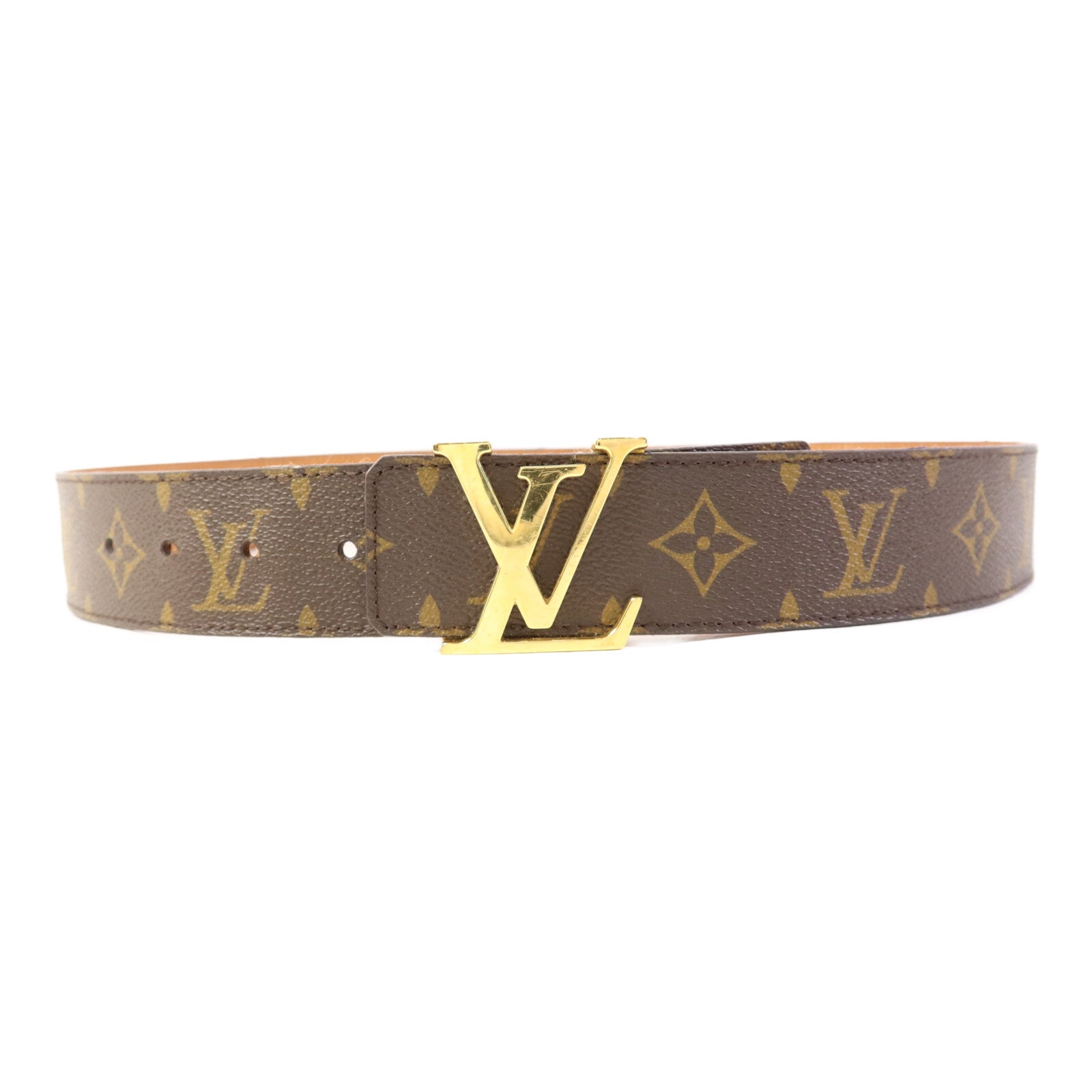 LOUIS VUITTON Monogram Belt金扣皮帶