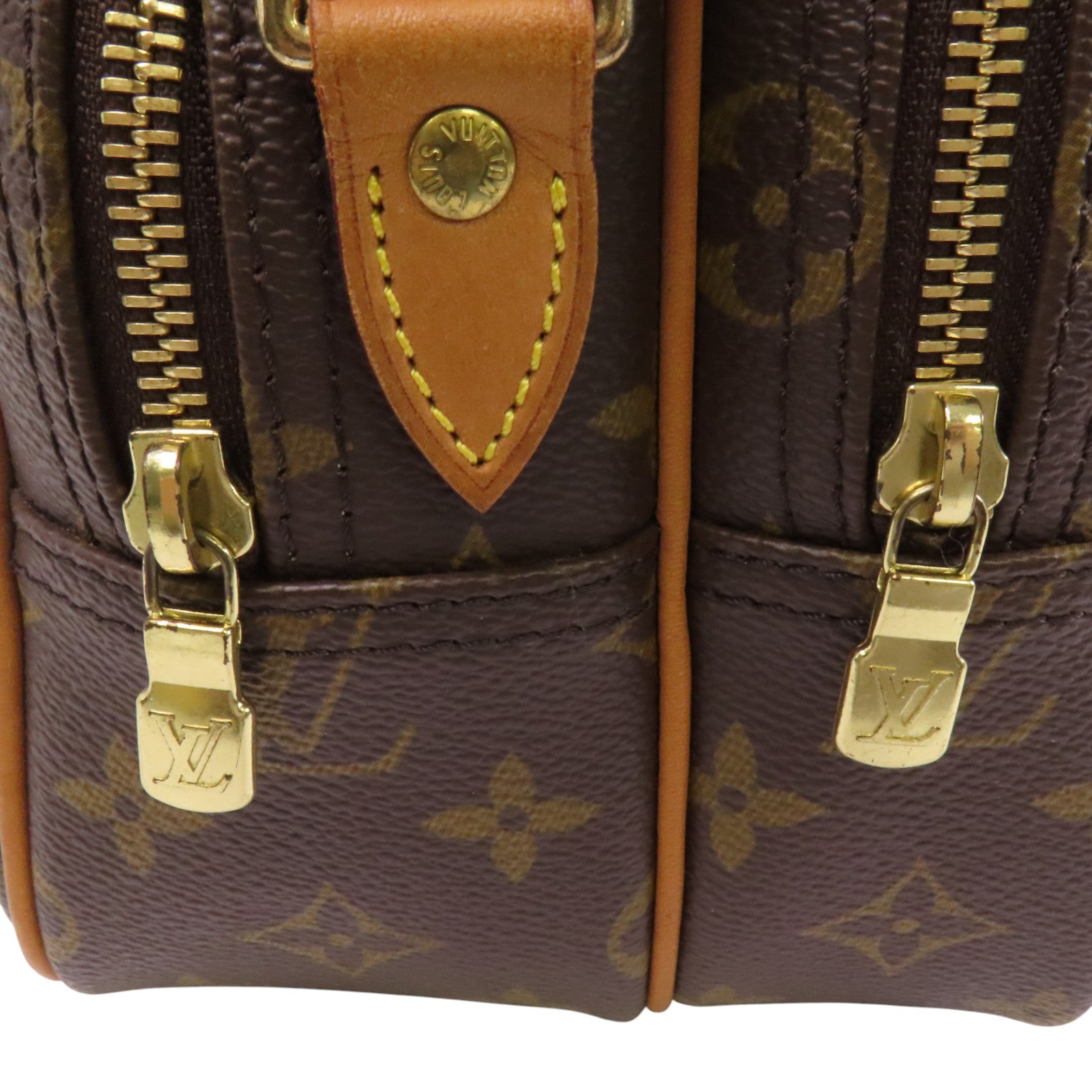 LOUIS VUITTON Monogram Reporter PM金扣肩背袋