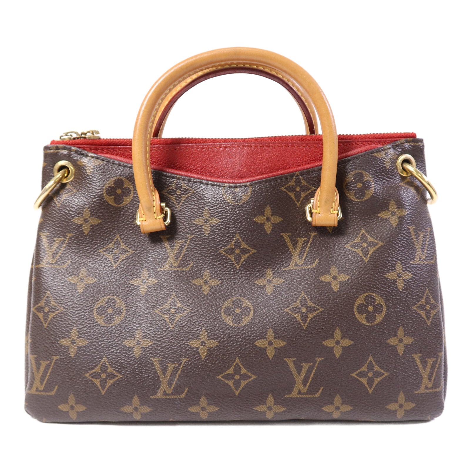 LOUIS VUITTON Monogram Pallas BB金扣手挽肩背兩用袋