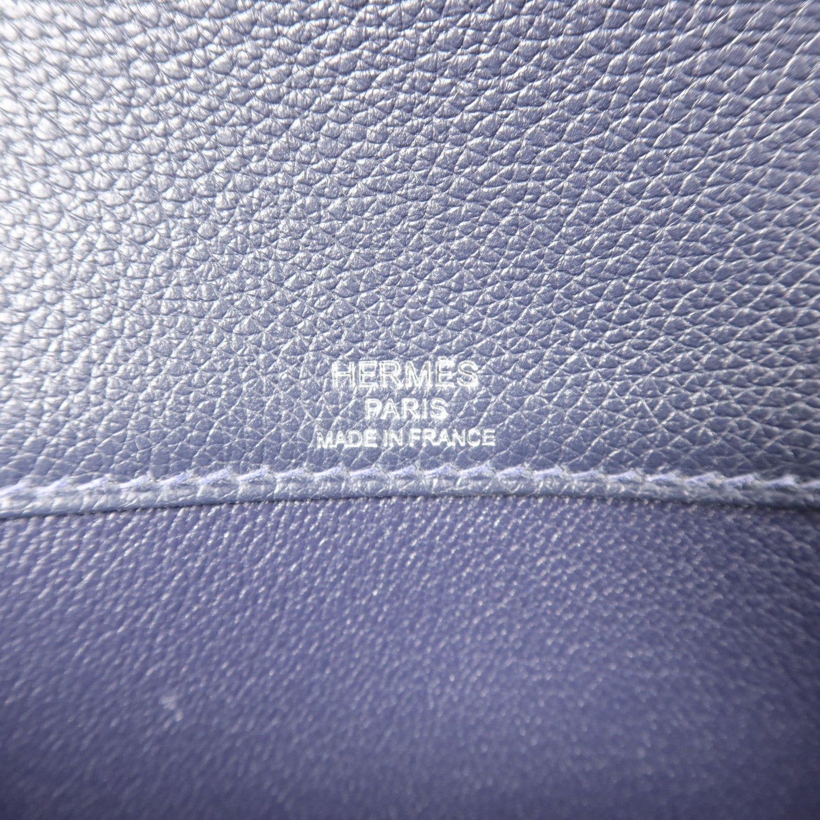 HERMES Woolycot/Togo皮革Kelly Depeches 25手拿包Navy
