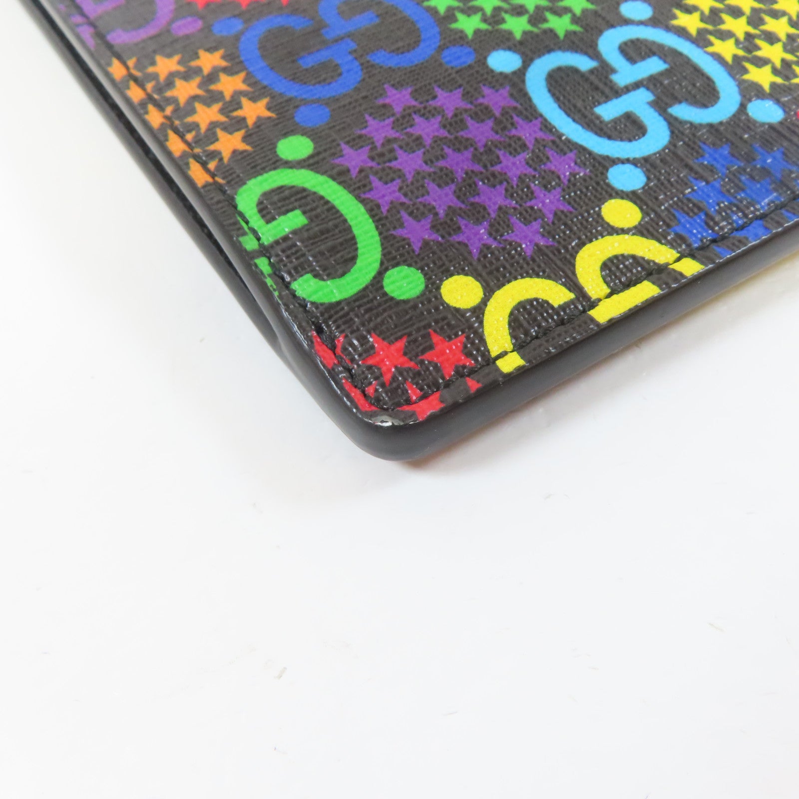 GUCCI 【激減優惠】塗層帆布Clutch Bag銀扣手拿包黑色/彩色