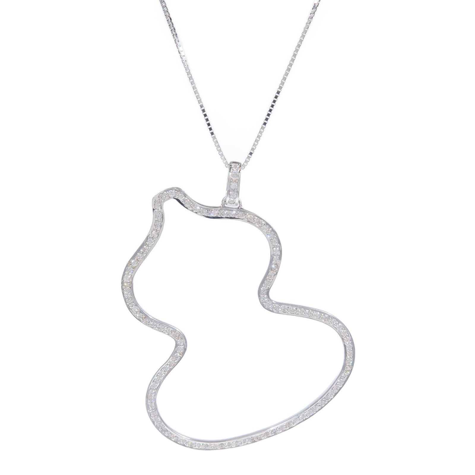 JEWELRY 18K白金Diamond Necklace鑽石項鍊