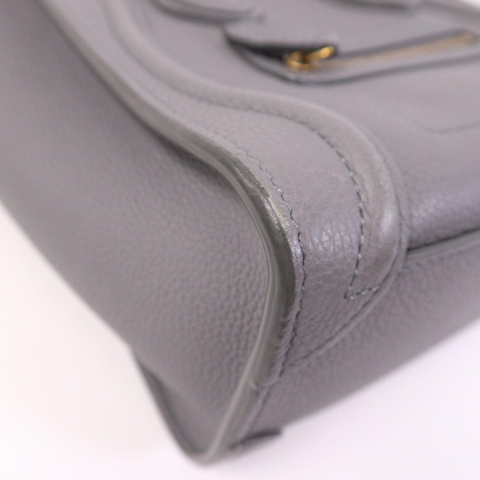 CELINE 牛皮皮革Nano Luggage金扣手挽肩背兩用袋