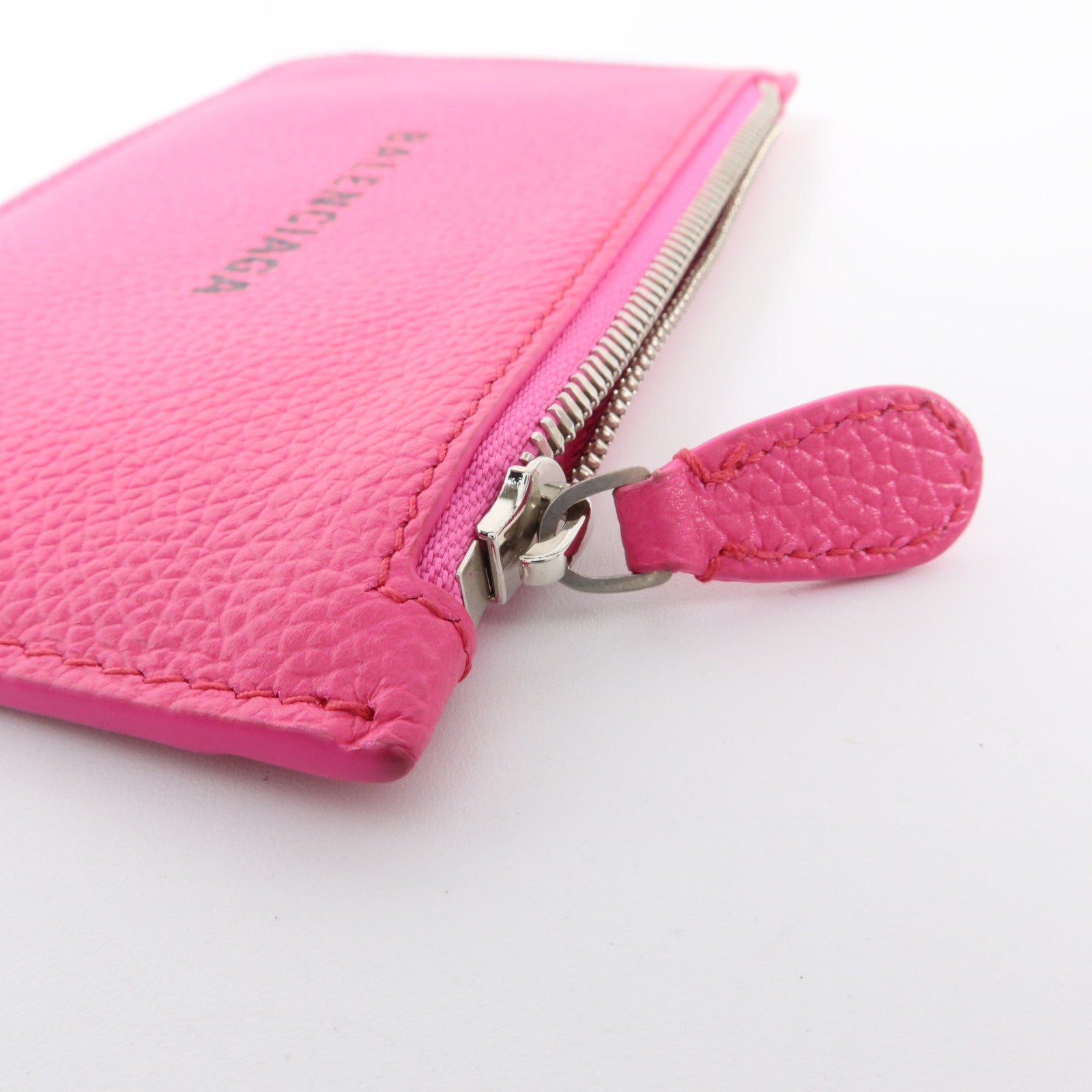BALENCIAGA 牛皮皮革Card Case銀扣卡片套