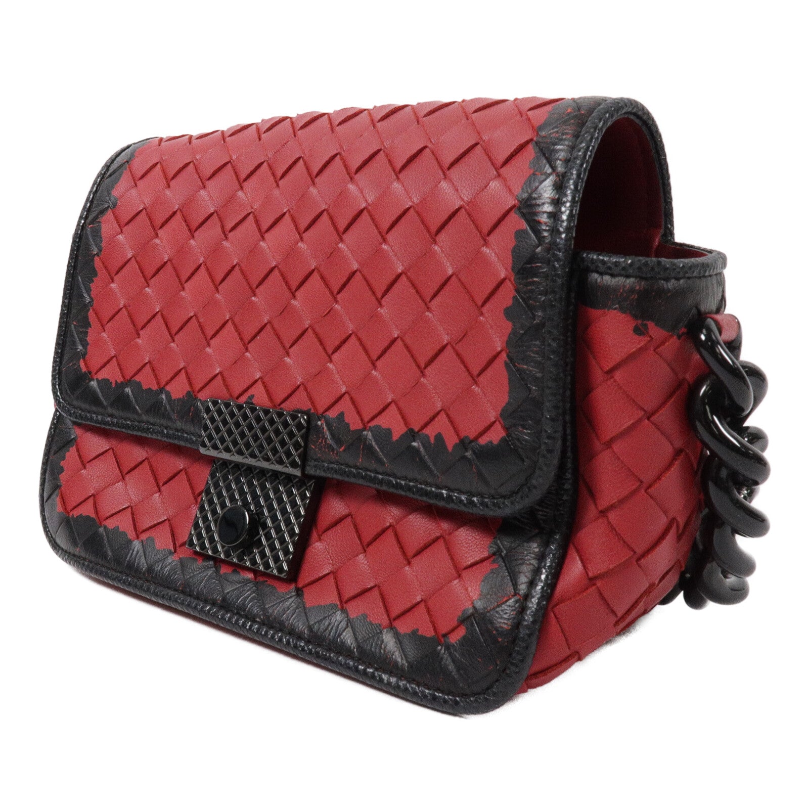 BOTTEGA VENETA 羊皮皮革Shoulder Bag鏈帶肩背袋