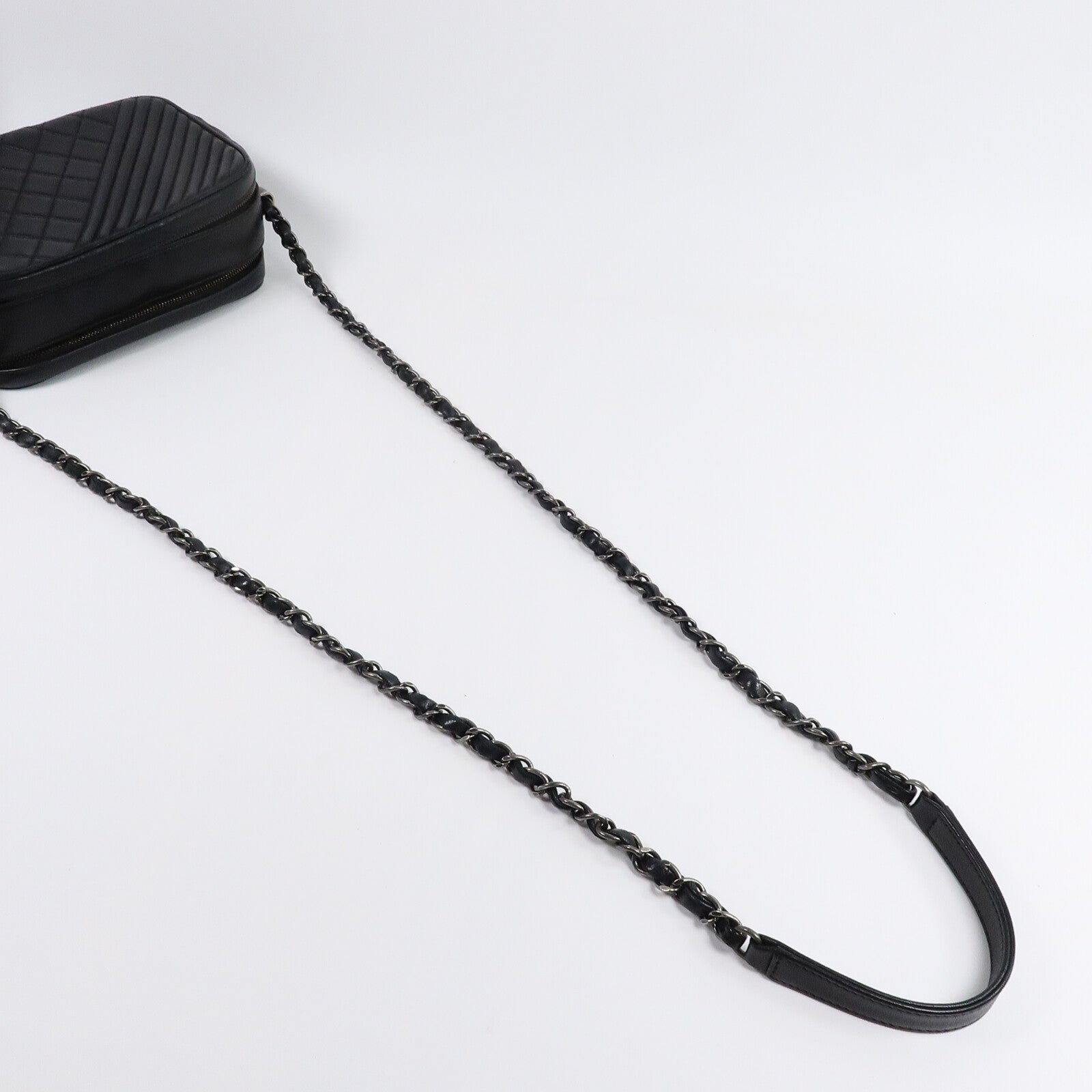 CHANEL 牛皮皮革Shoulder Bag鏈帶肩背袋
