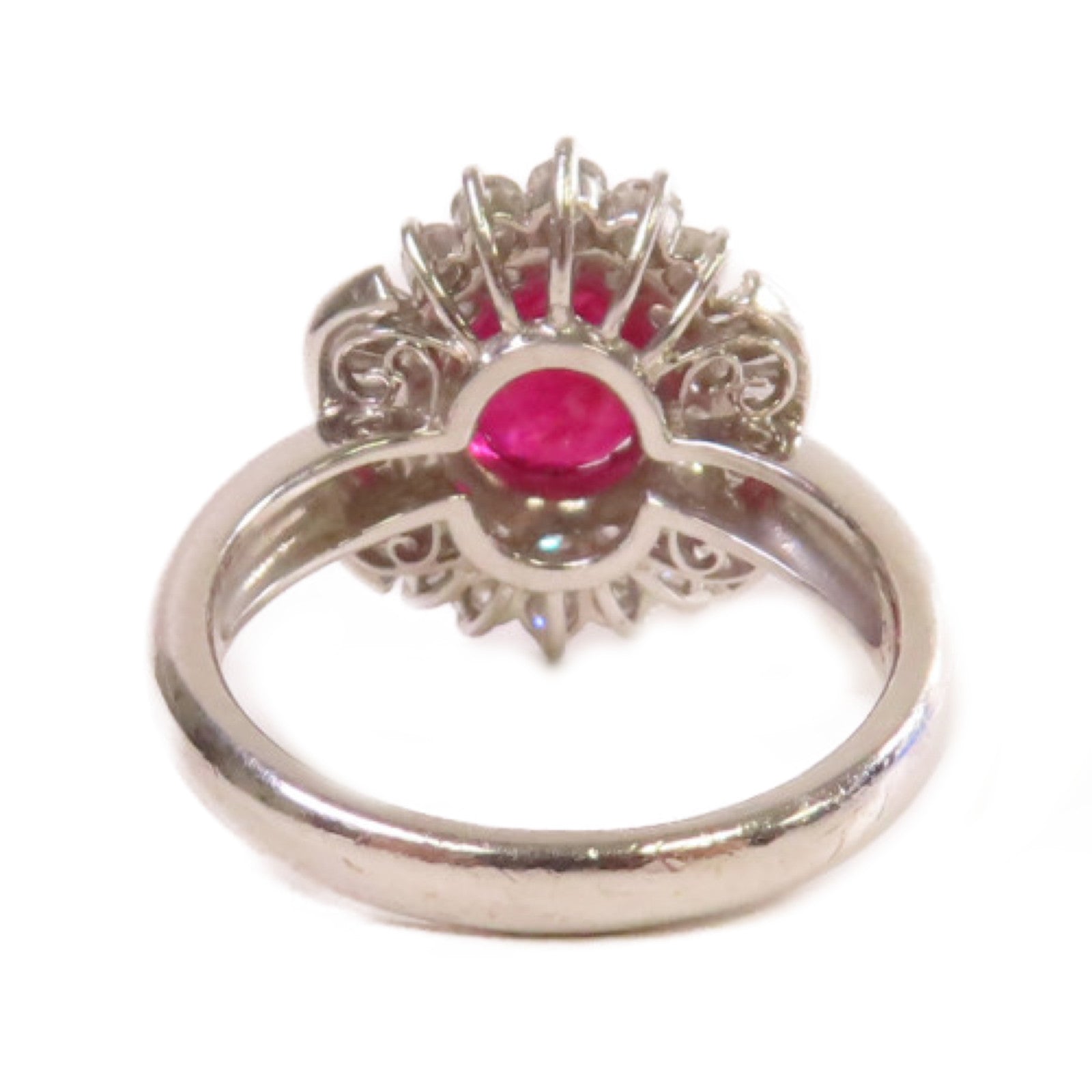 JEWELRY 【激減優惠】PT900鉑金/2.13ct紅寶石/0.84ct鑽石Ruby Ring戒指US#5.5