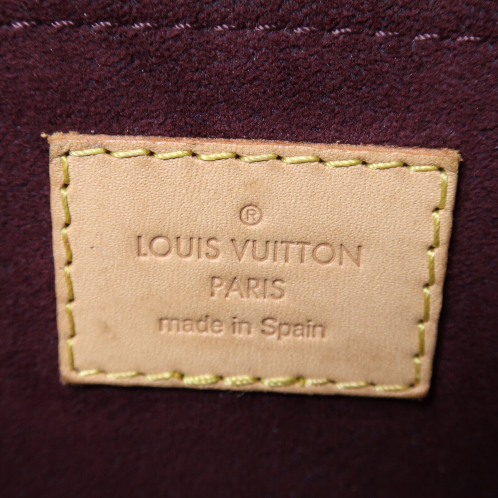 LOUIS VUITTON Monogram Montaigne BB金扣手挽肩背兩用袋棕色