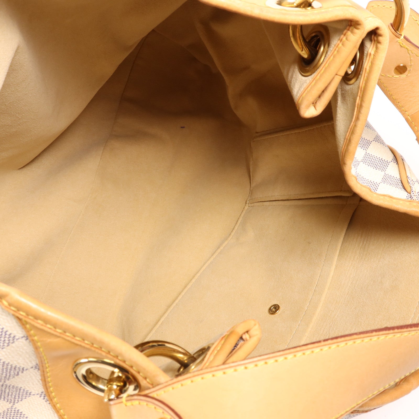 LOUIS VUITTON Damier Azur Galliera GM金扣肩背袋