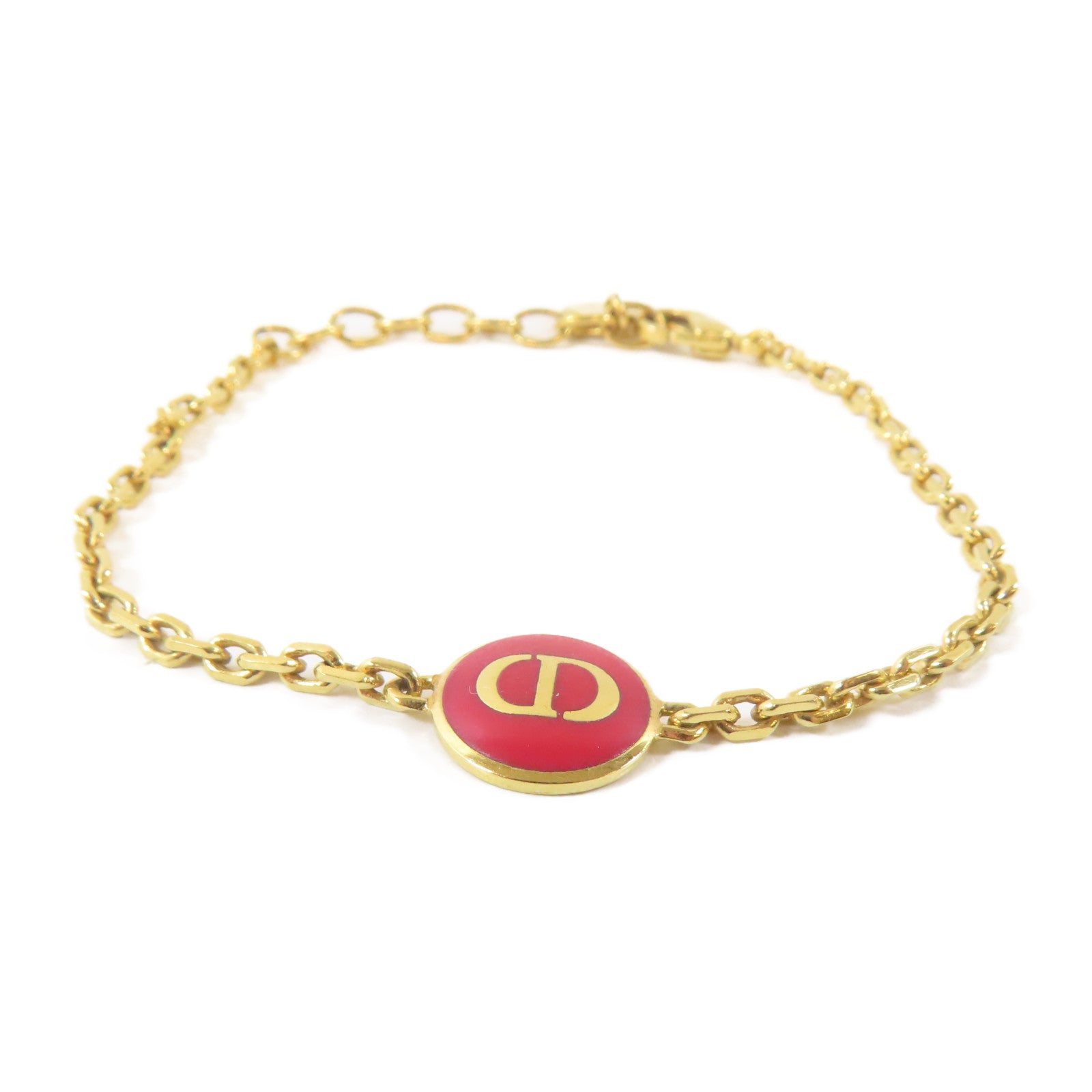 Dior 金屬Bracelet手鏈金色/紅色