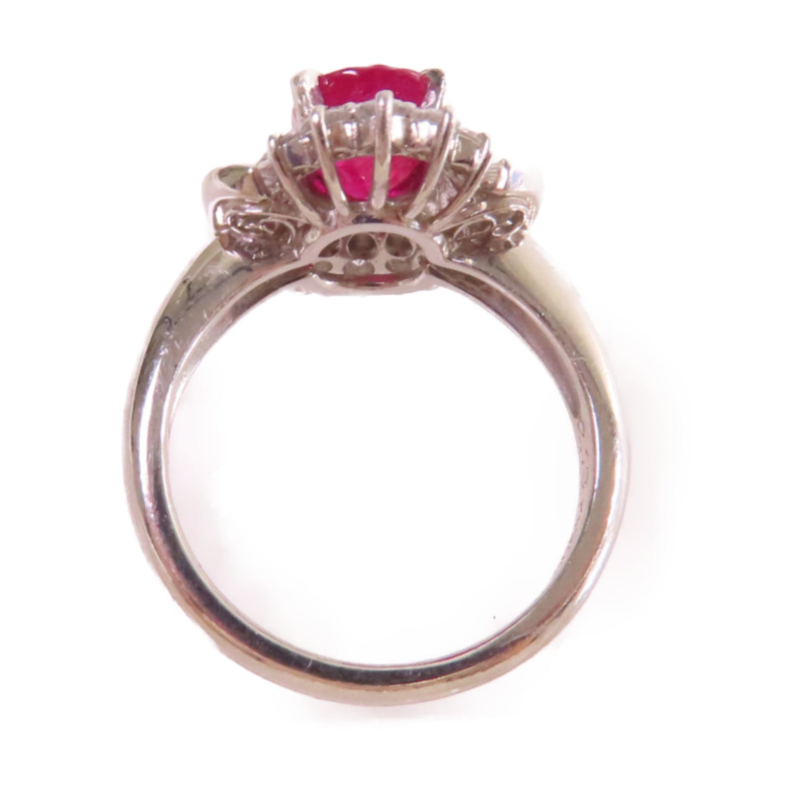 JEWELRY 【激減優惠】PT900鉑金/2.13ct紅寶石/0.84ct鑽石Ruby Ring戒指US#5.5