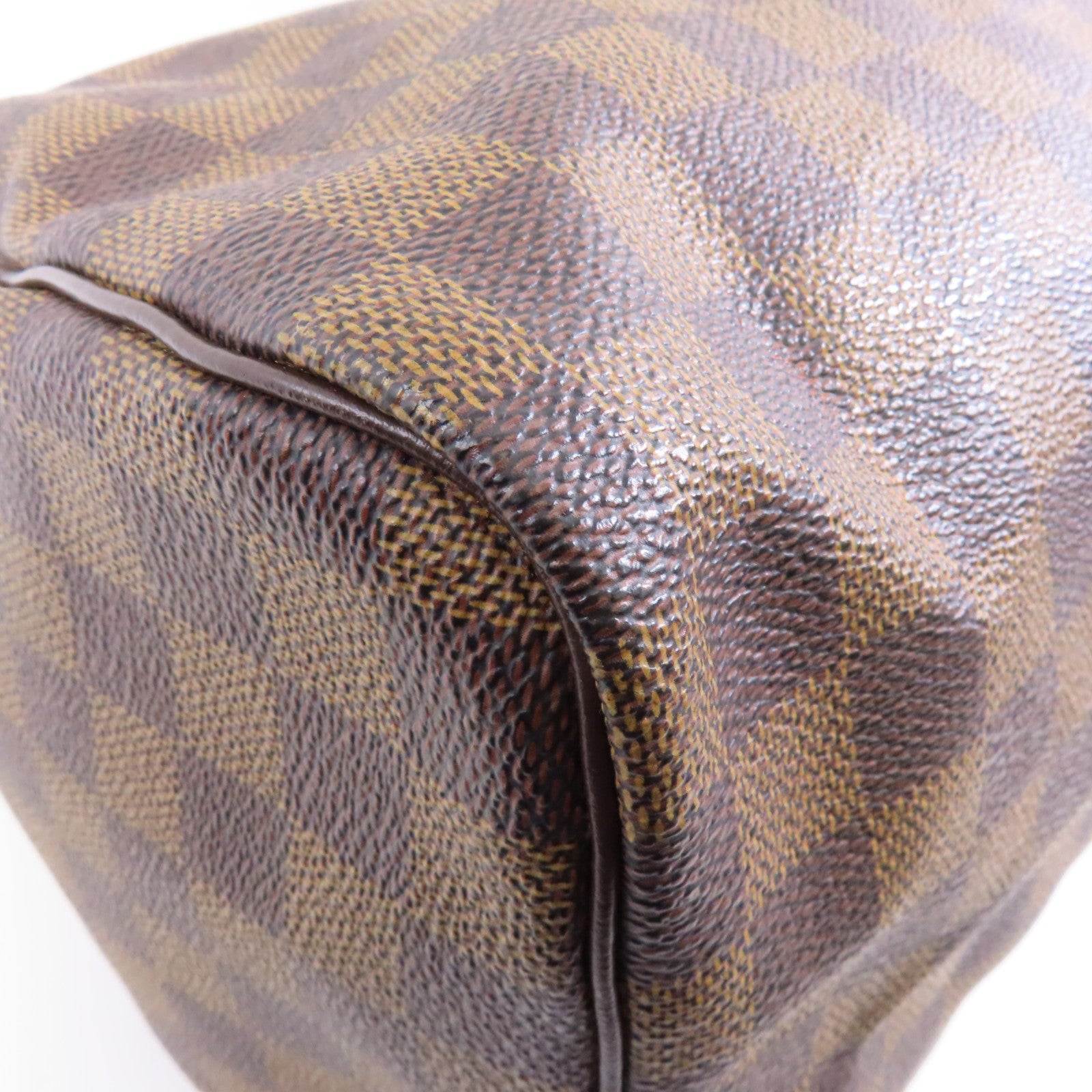LOUIS VUITTON Damier Speedy 30金扣手挽袋啡色