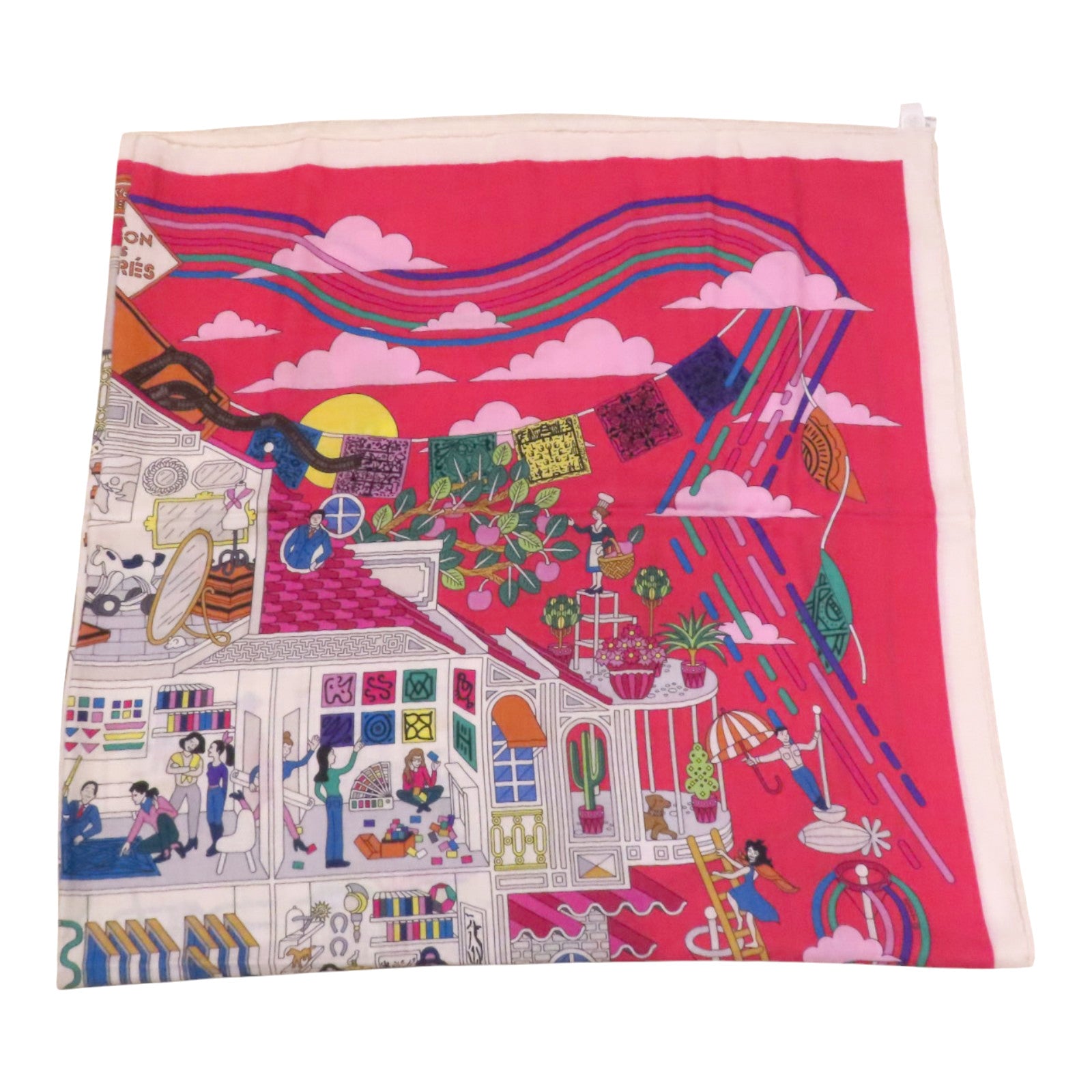 HERMES 羊絨/絲質Scarf絲巾