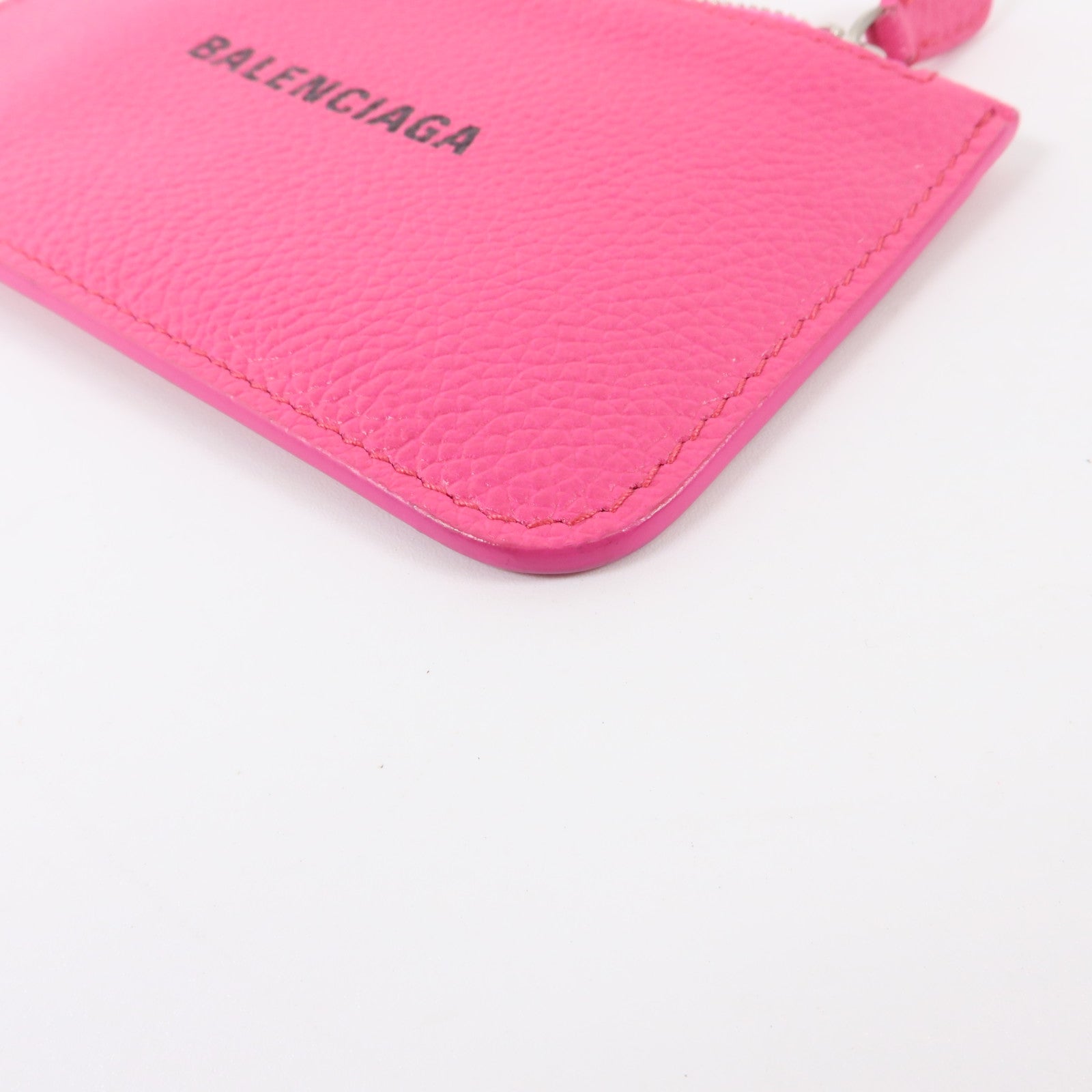 BALENCIAGA 牛皮皮革Card Case銀扣卡片套