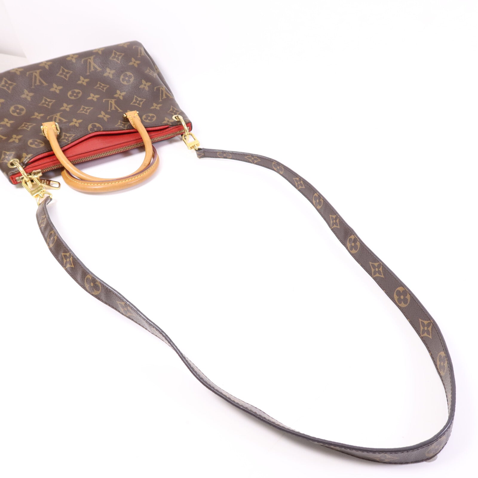 LOUIS VUITTON Monogram Pallas BB金扣手挽肩背兩用袋