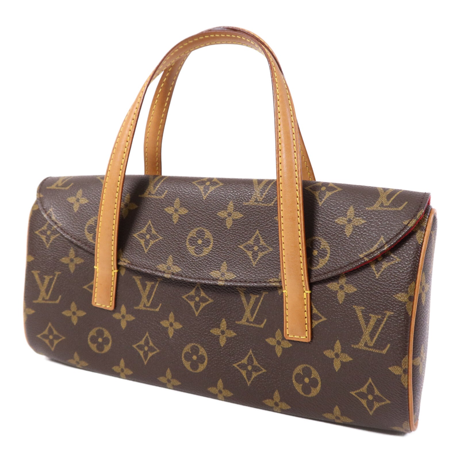 LOUIS VUITTON Monogram Sonatine金扣手挽袋