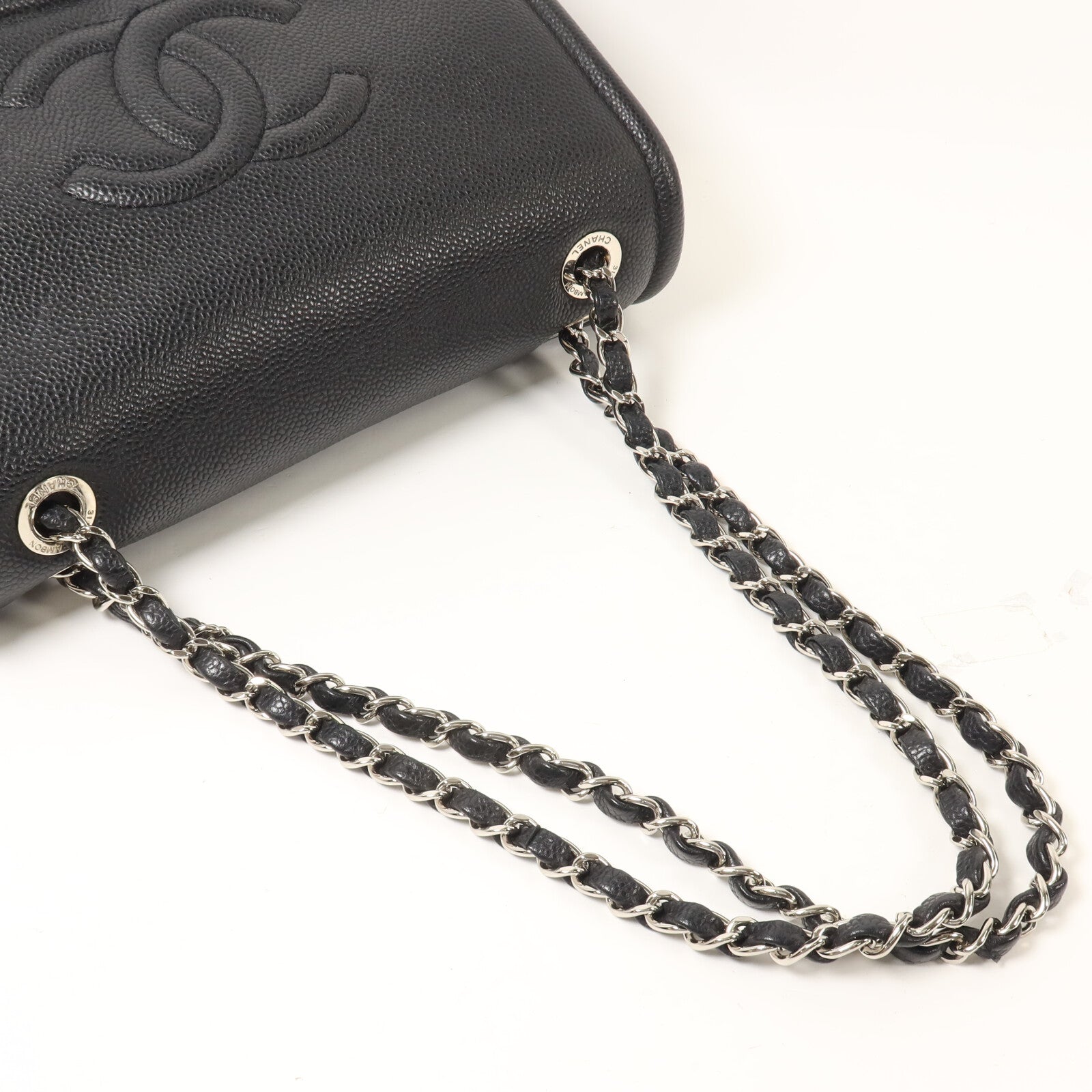 CHANEL 牛皮皮革Chain Shoulder鏈帶肩背袋