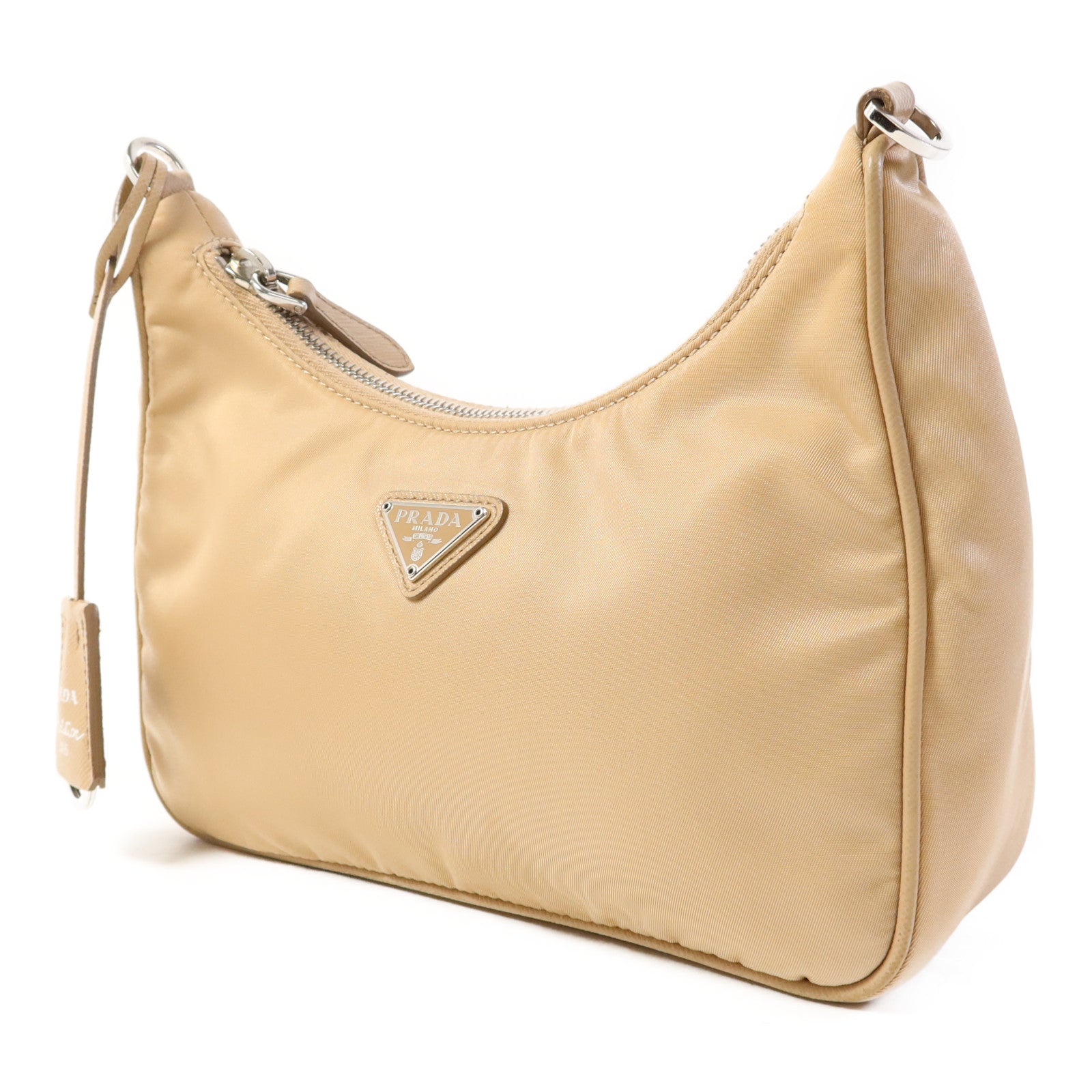 PRADA 尼龍Re-Edition 2005銀扣肩背袋