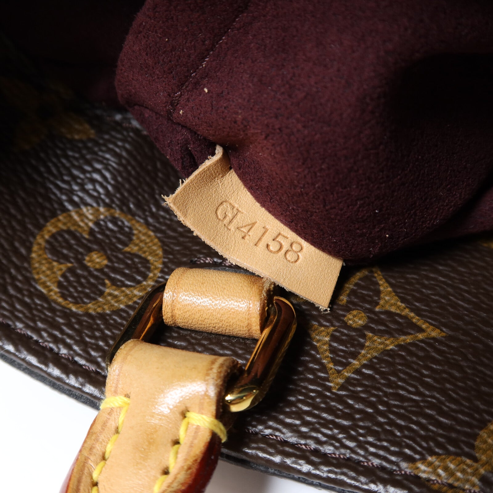 LOUIS VUITTON Monogram Montaigne BB金扣手挽肩背兩用袋棕色