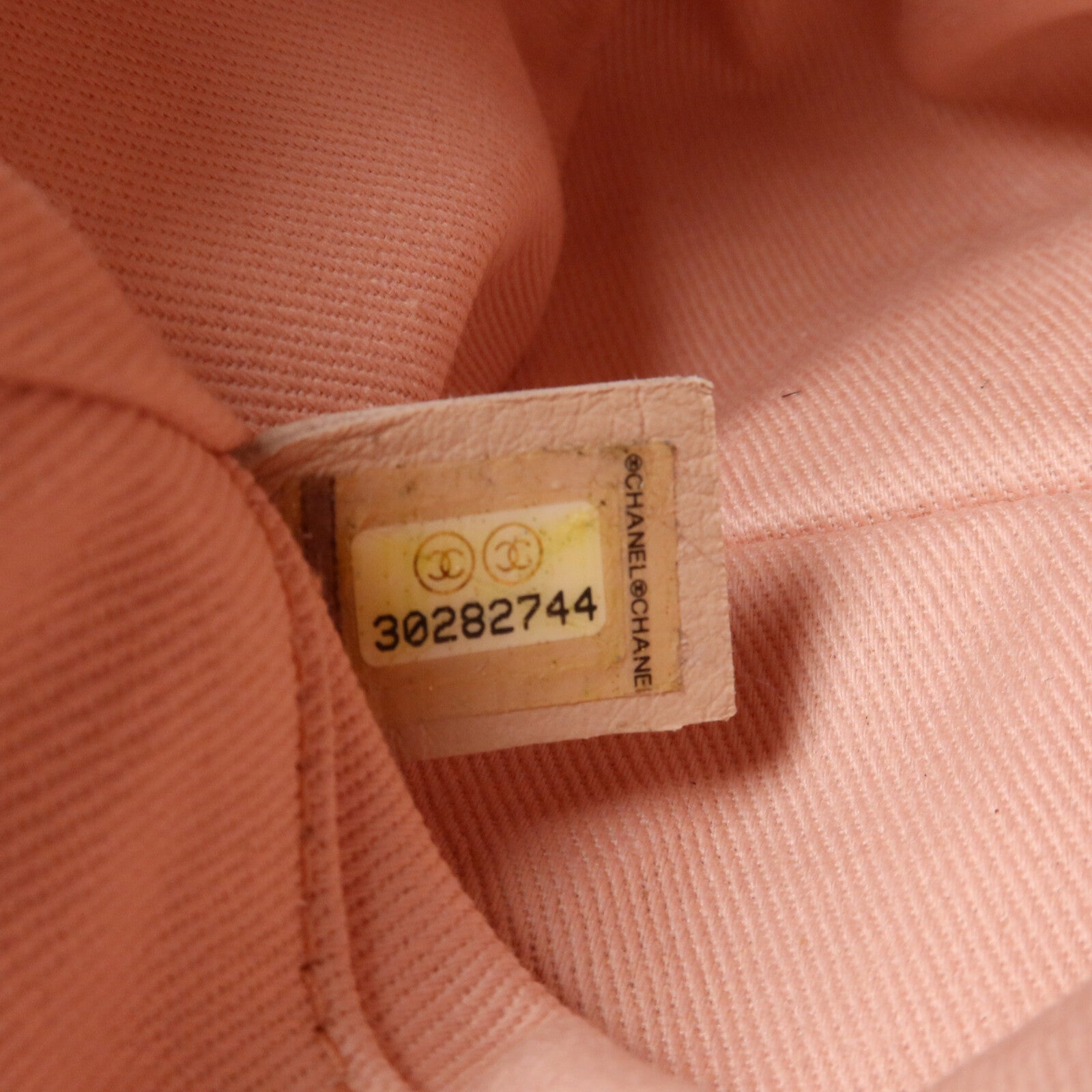 CHANEL 帆布Deauville Tote鏈帶肩背袋