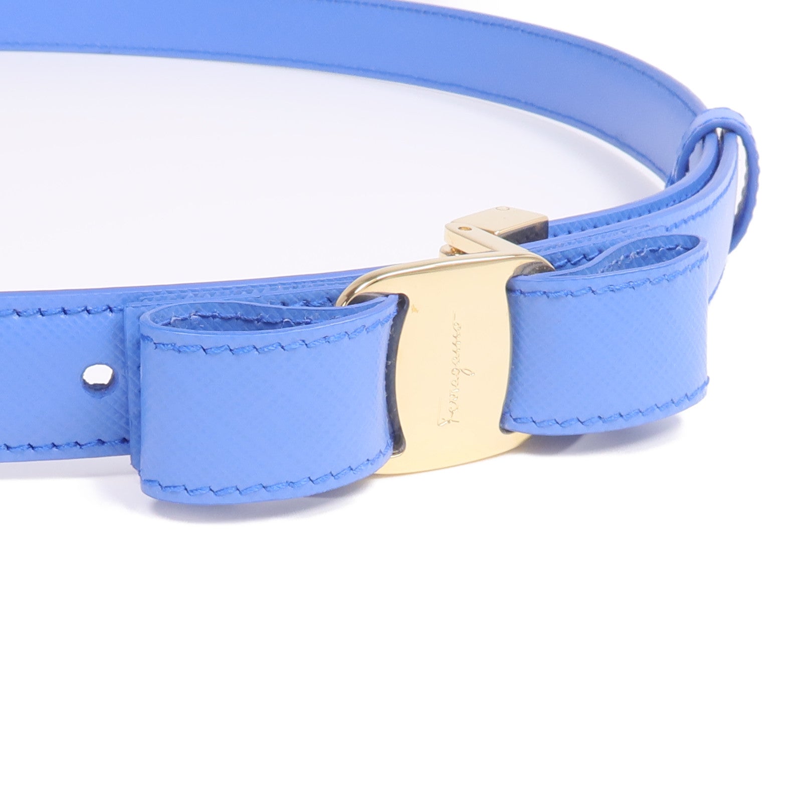 Salvatore Ferragamo 牛皮皮革Vara Bow Belt皮帶