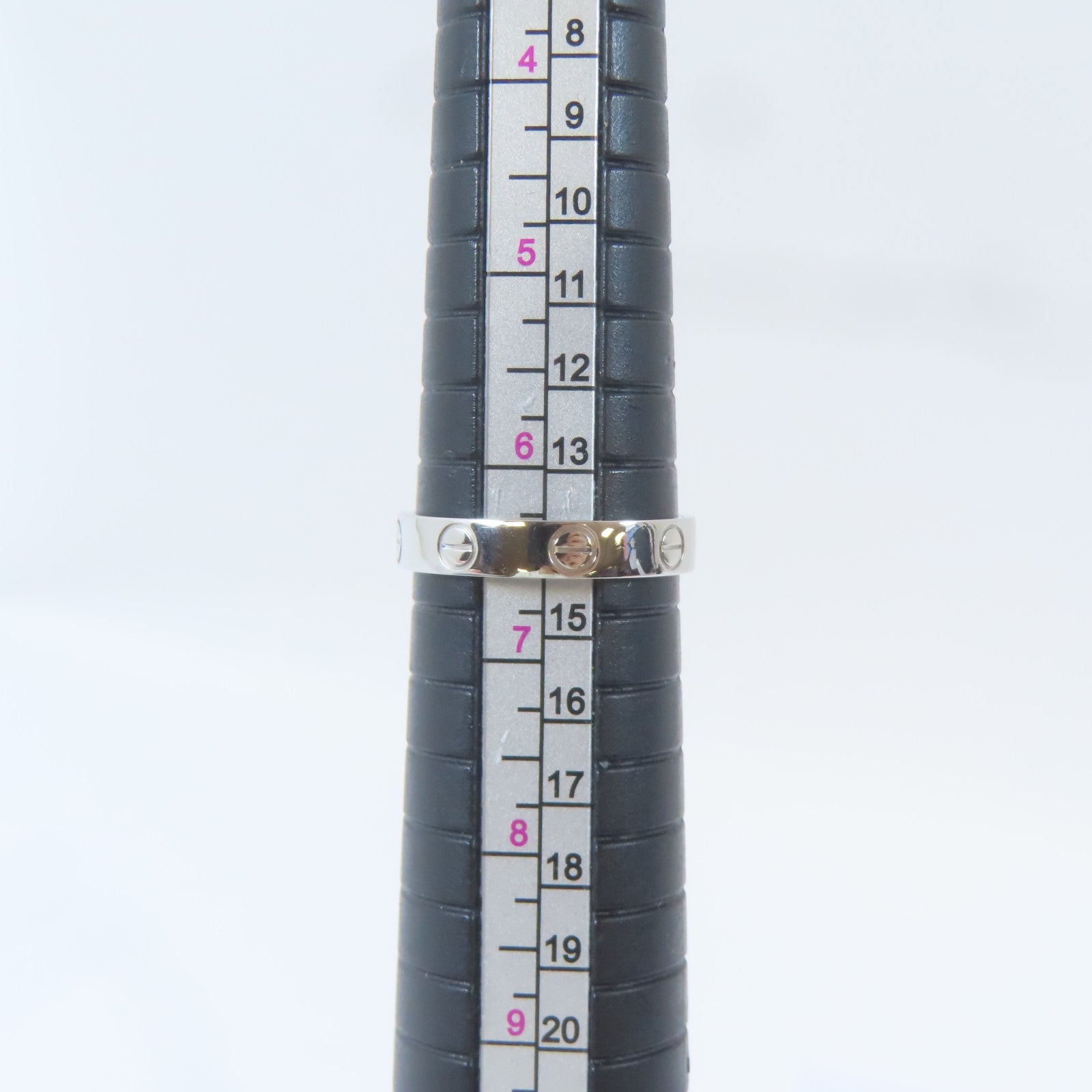 CARTIER 【激減優惠】PT950白金Love Wedding Band Ring戒指Cartier#53/US#6.5