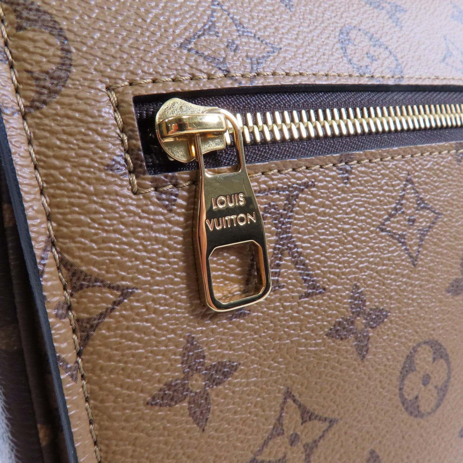 LOUIS VUITTON LV Pochette Metis 2 Way Shoulder Bag M44876 Monogram Reverse Brown
